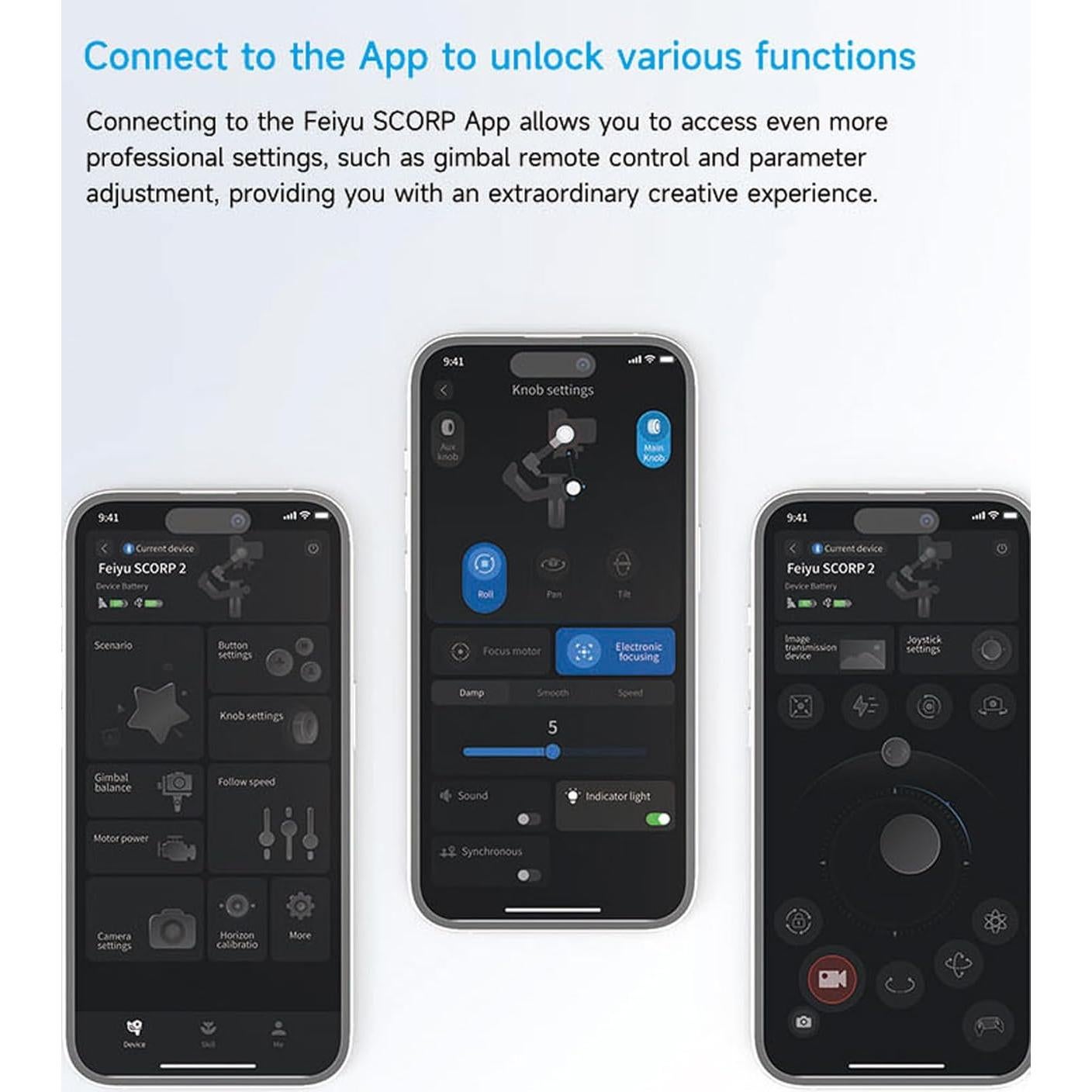 Estabilizador de Cardán FeiyuTech SCORP 2 para DSLR y Sin Espejo
