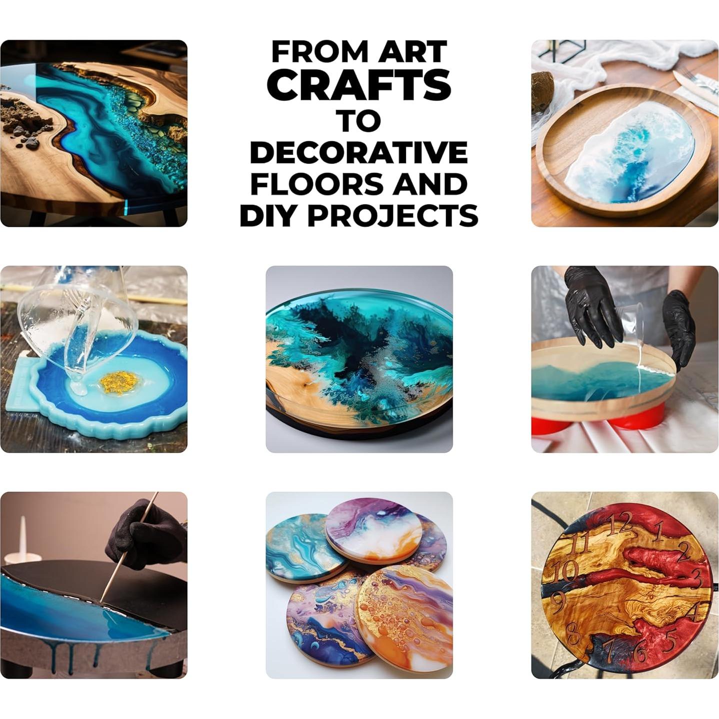 Kit de Resina Epóxica Clara 3.78L ARCMARIN Sin Burbujas