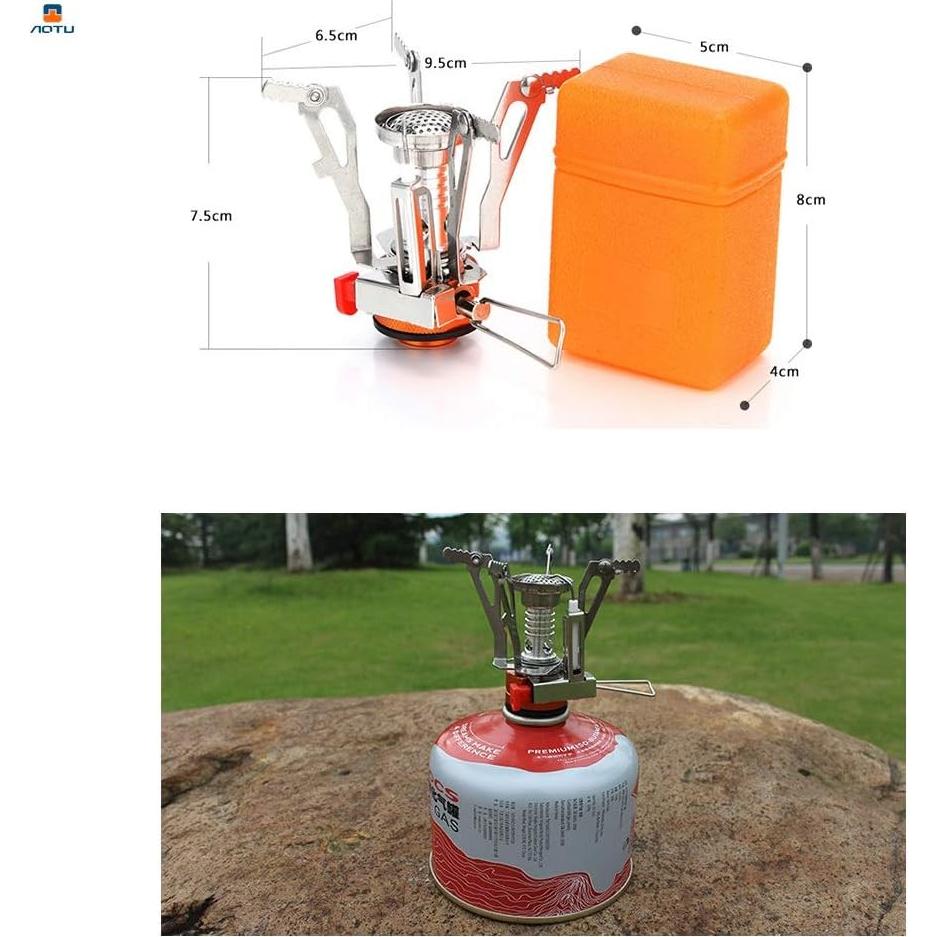 Estufa de Camping AOTU Portátil 3000W Ligera y Resistente