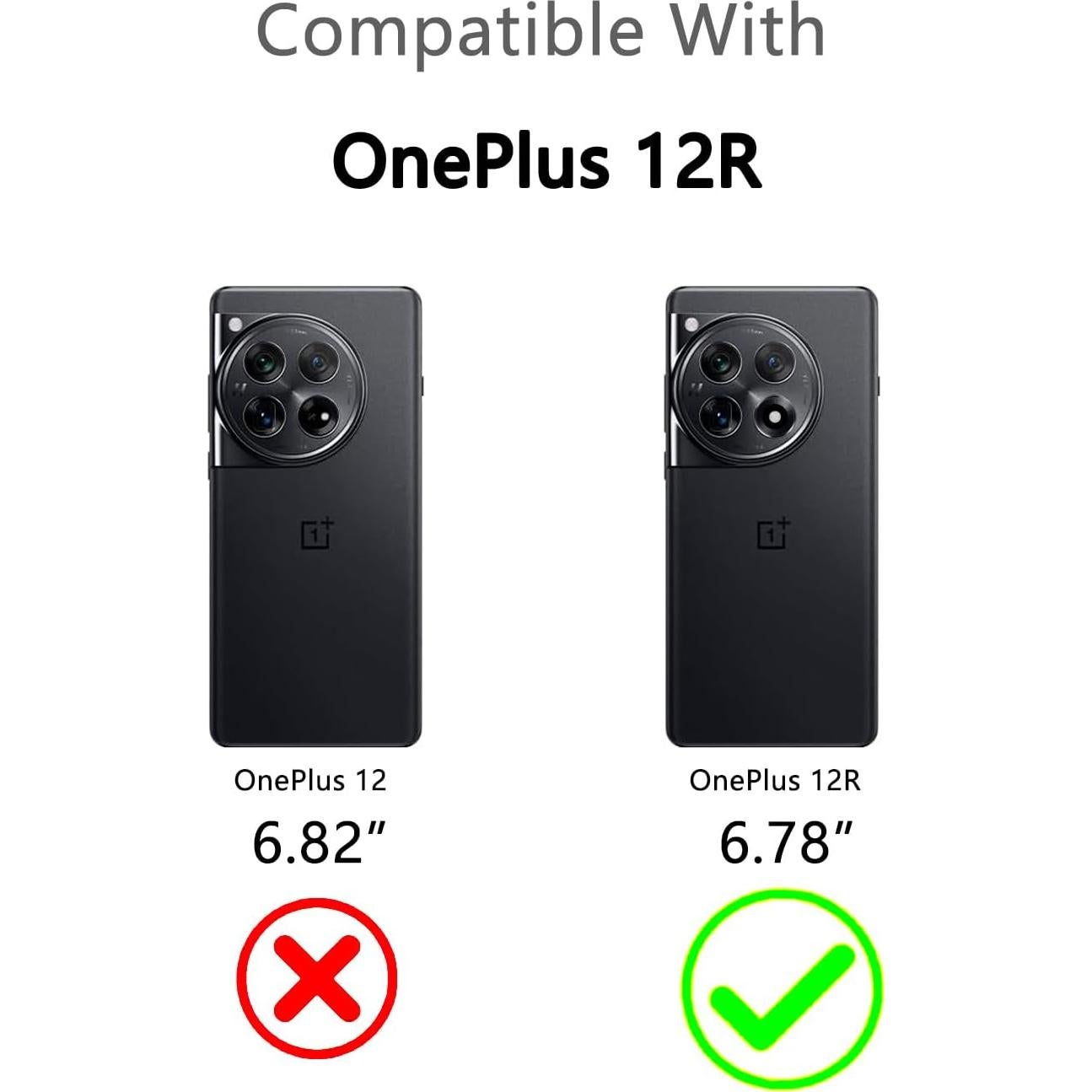 Funda TPU Cuero Sintético OnePlus 12R Negra Ultra Ligera