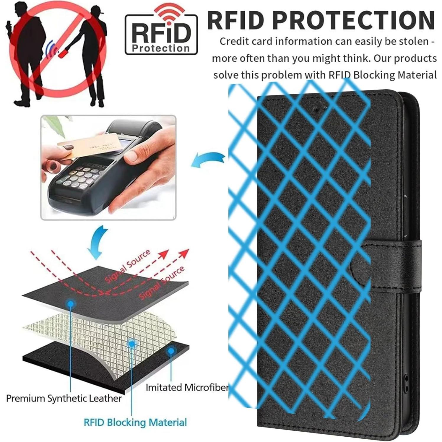 Funda de cuero PU para Sony Xperia 1 VI 5G - Soporte y ranuras