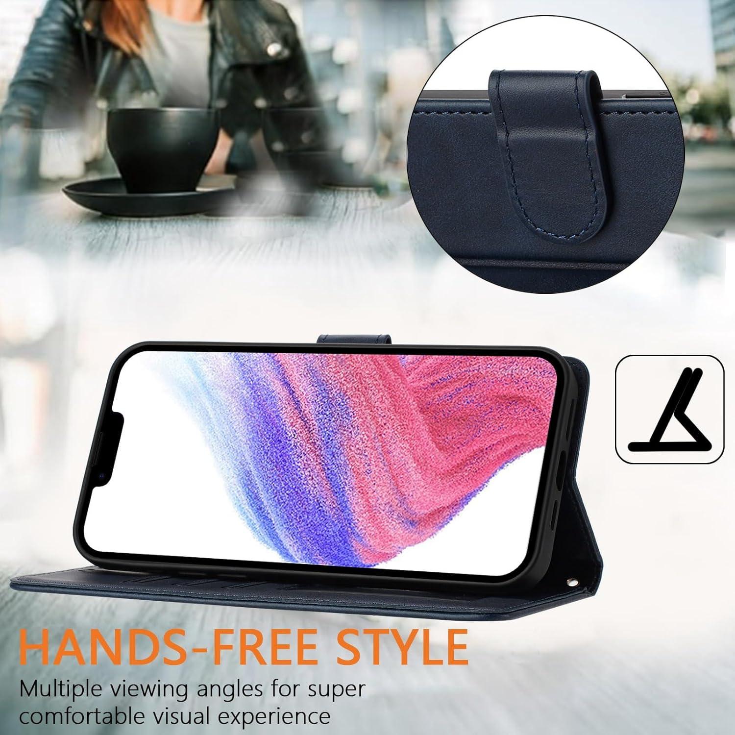 Funda de cuero PU para Sony Xperia 1 VI 5G - Soporte y ranuras