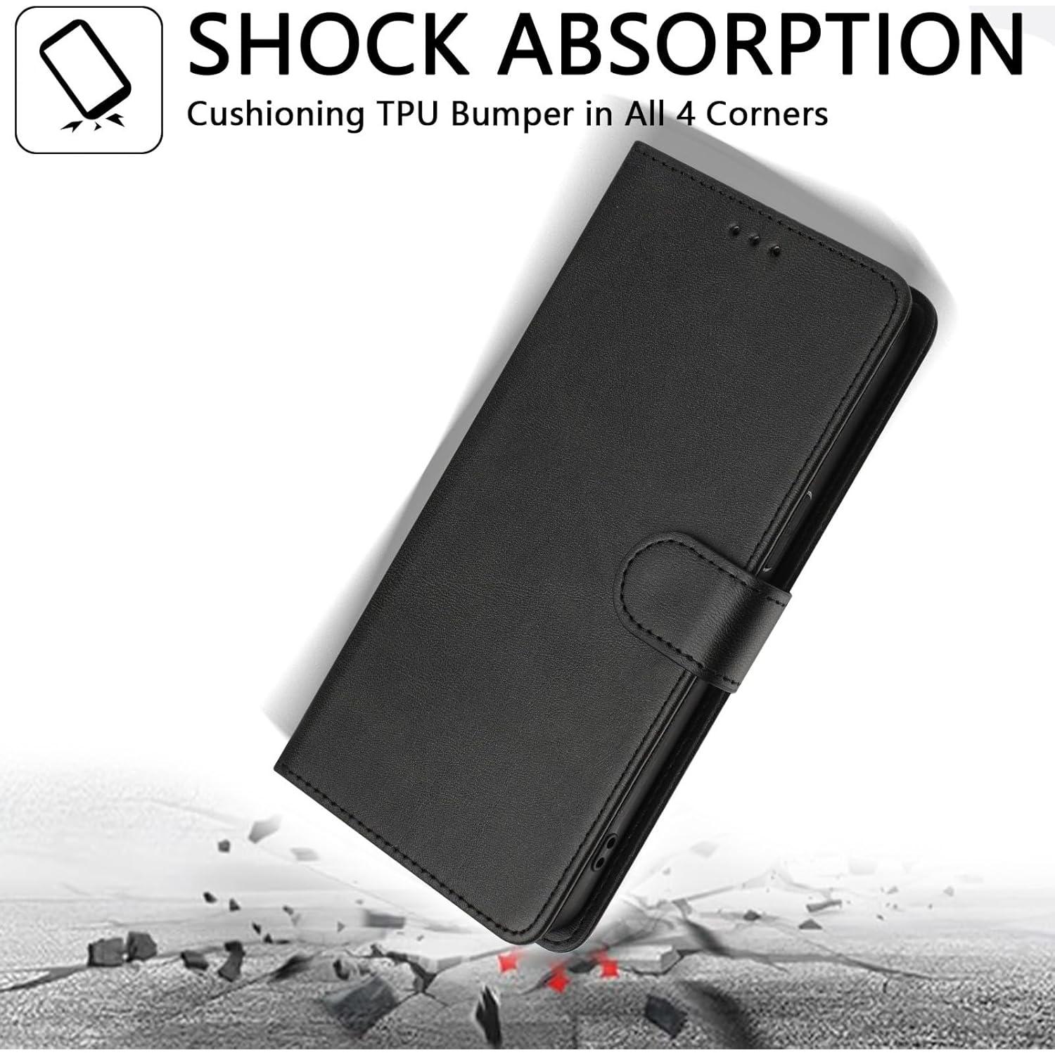 Funda de cuero PU para Sony Xperia 1 VI 5G - Soporte y ranuras