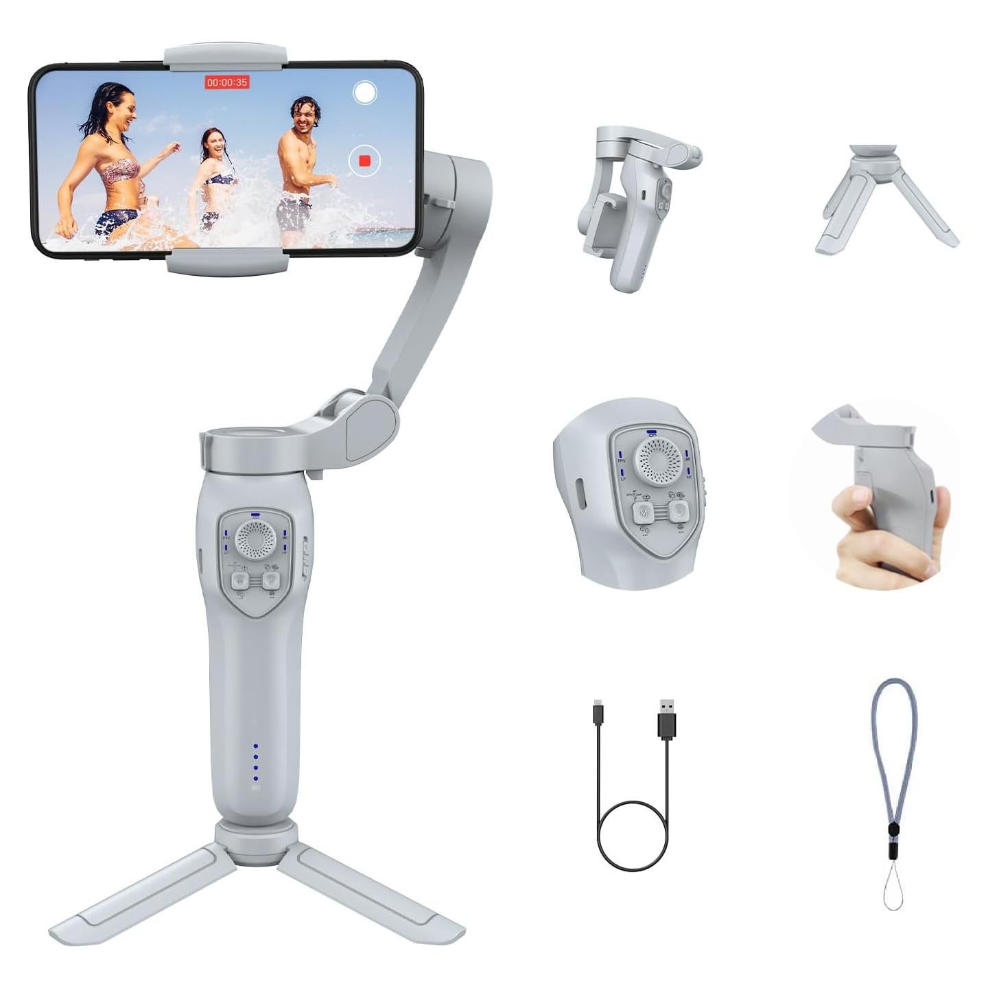 Estabilizador Gimbal 3 Ejes JCROBOT L7C Pro para Smartphone