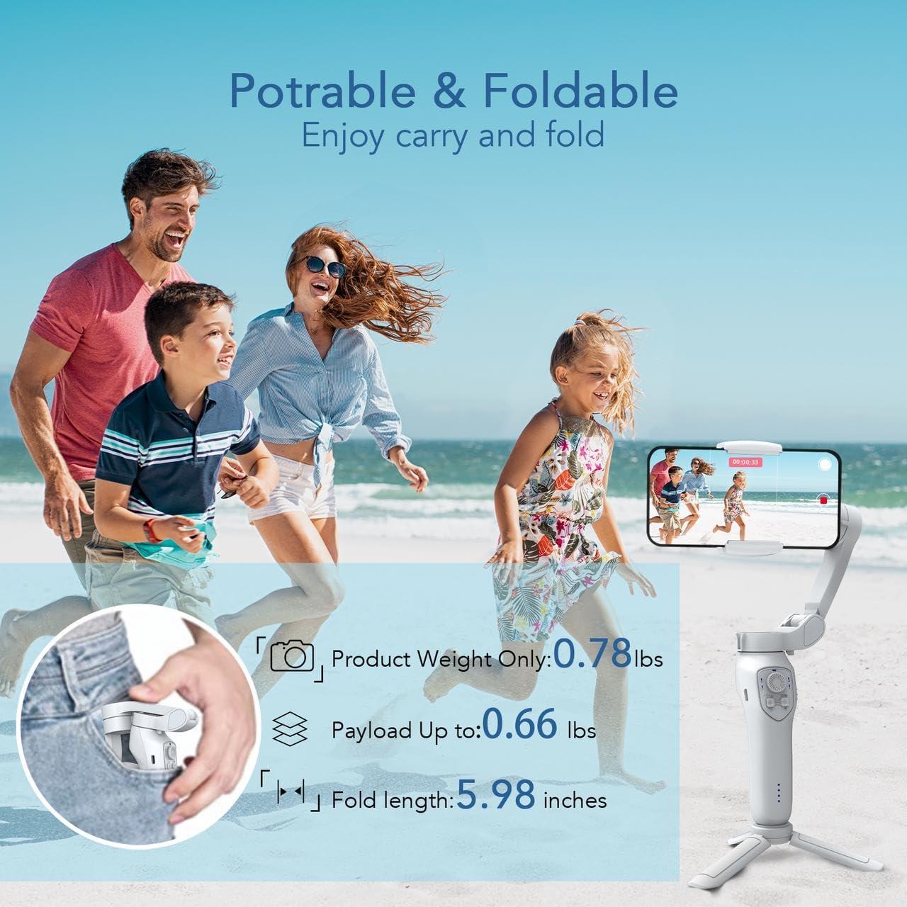 Estabilizador Gimbal 3 Ejes JCROBOT L7C Pro para Smartphone