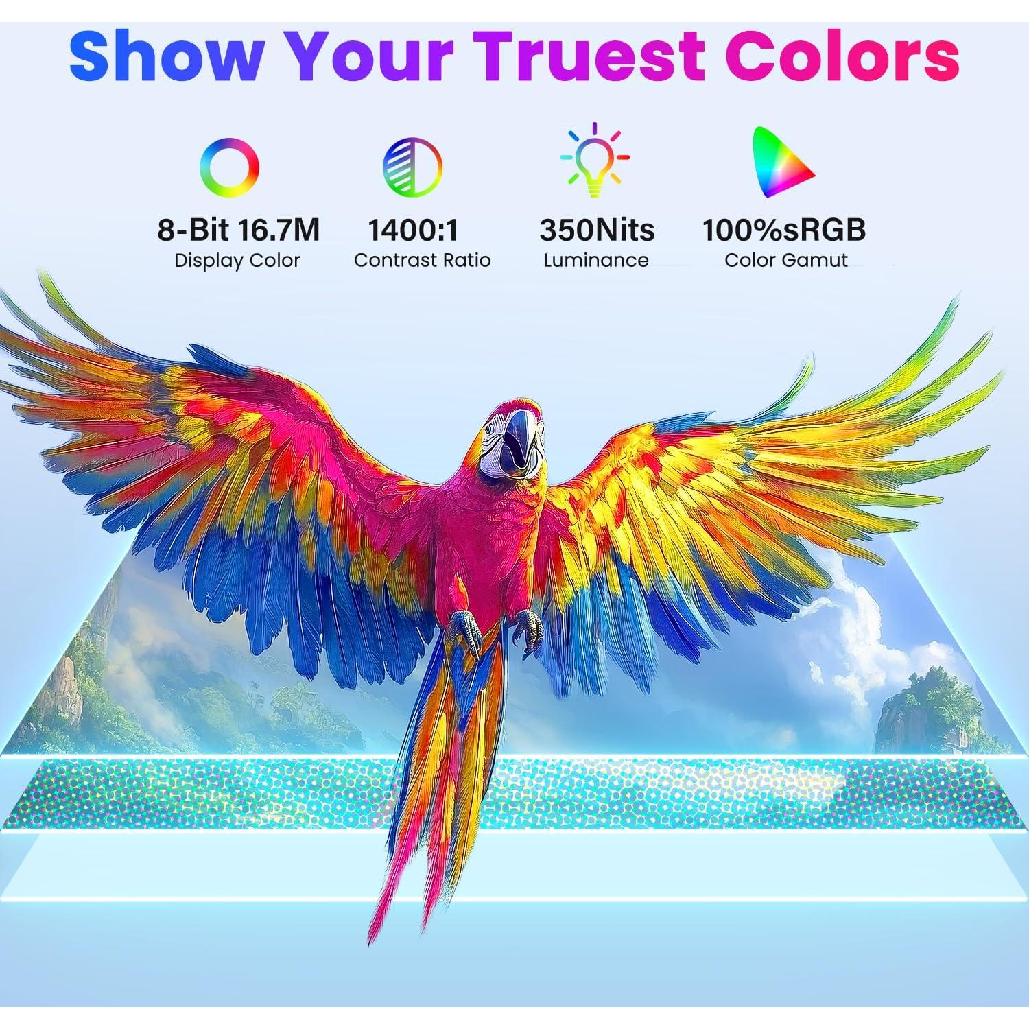 Monitor Portátil 15.6" 4K UHD Upperizon con Funda y Altavoces