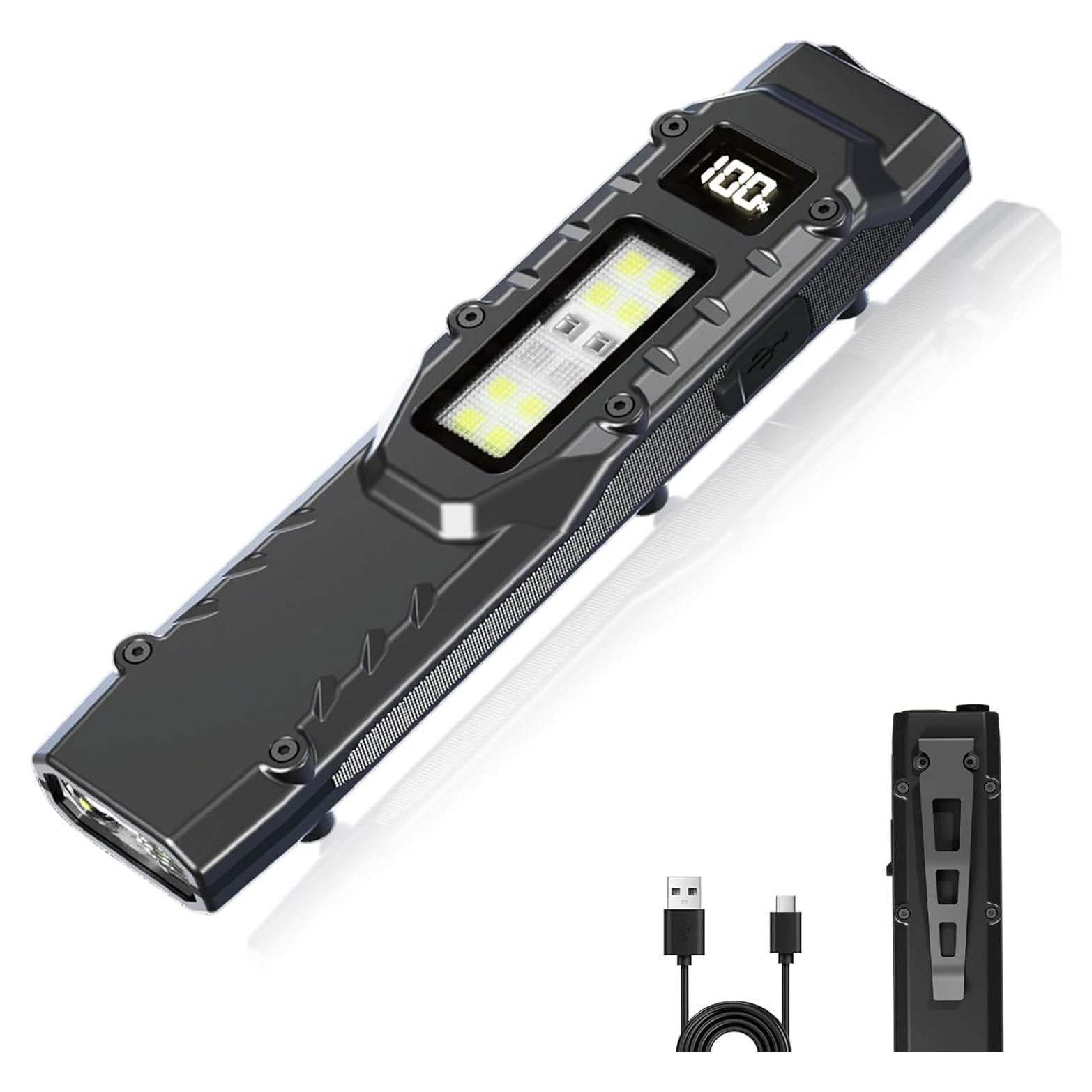 Linterna táctica recargable MAKDAK EDC 1500 lúmenes IPX5