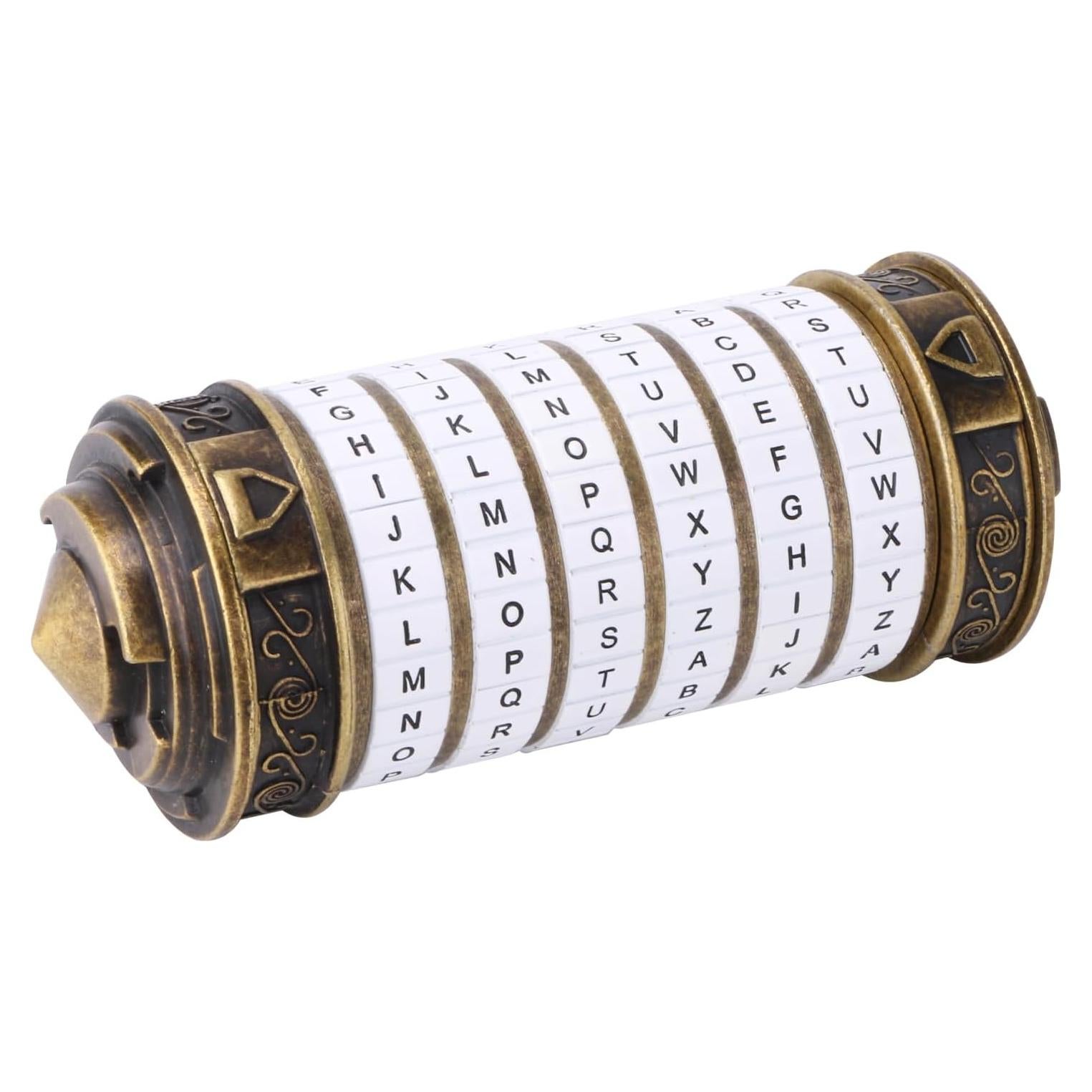 Caja de rompecabezas Cryptex Da Vinci con compartimentos ocultos