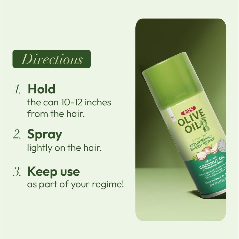 Spray Brillo Nutritivo ORS Aceite de Oliva y Coco 56.7g