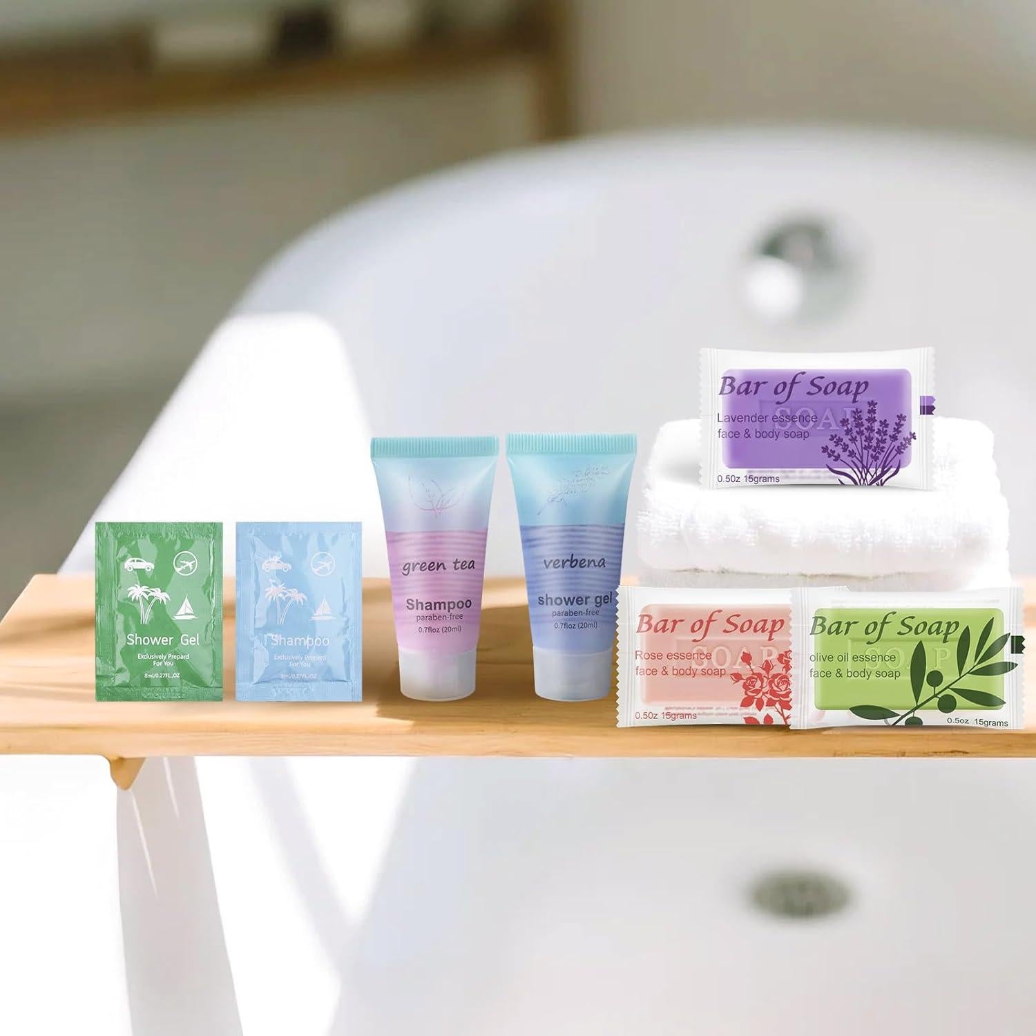 Jabón de Barra Mini Lavanda Skourvut 15g - Paquete de 15