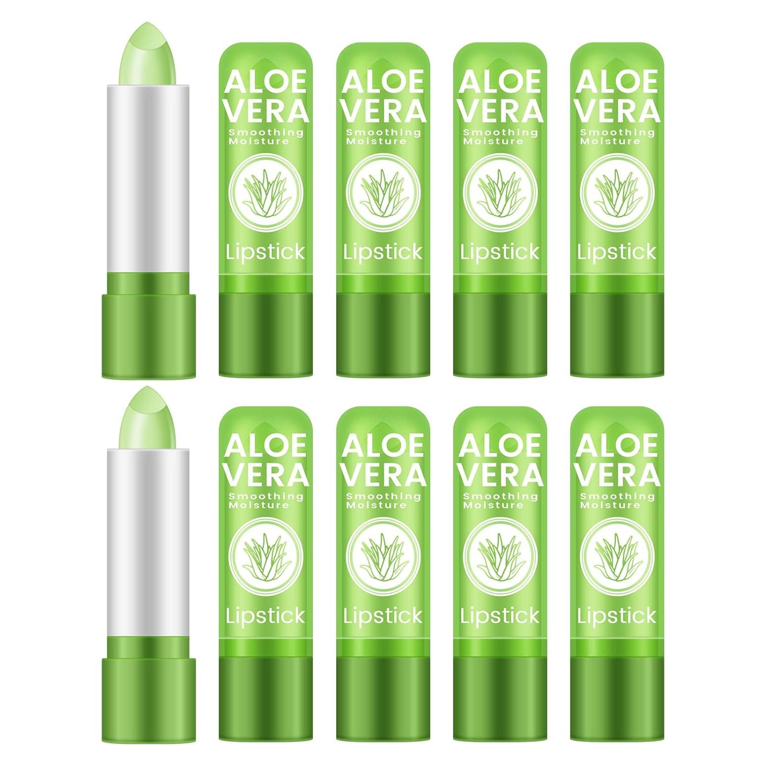 Bálsamo Labial Hidratante Ownest 10 Pcs Aloe Vera pH