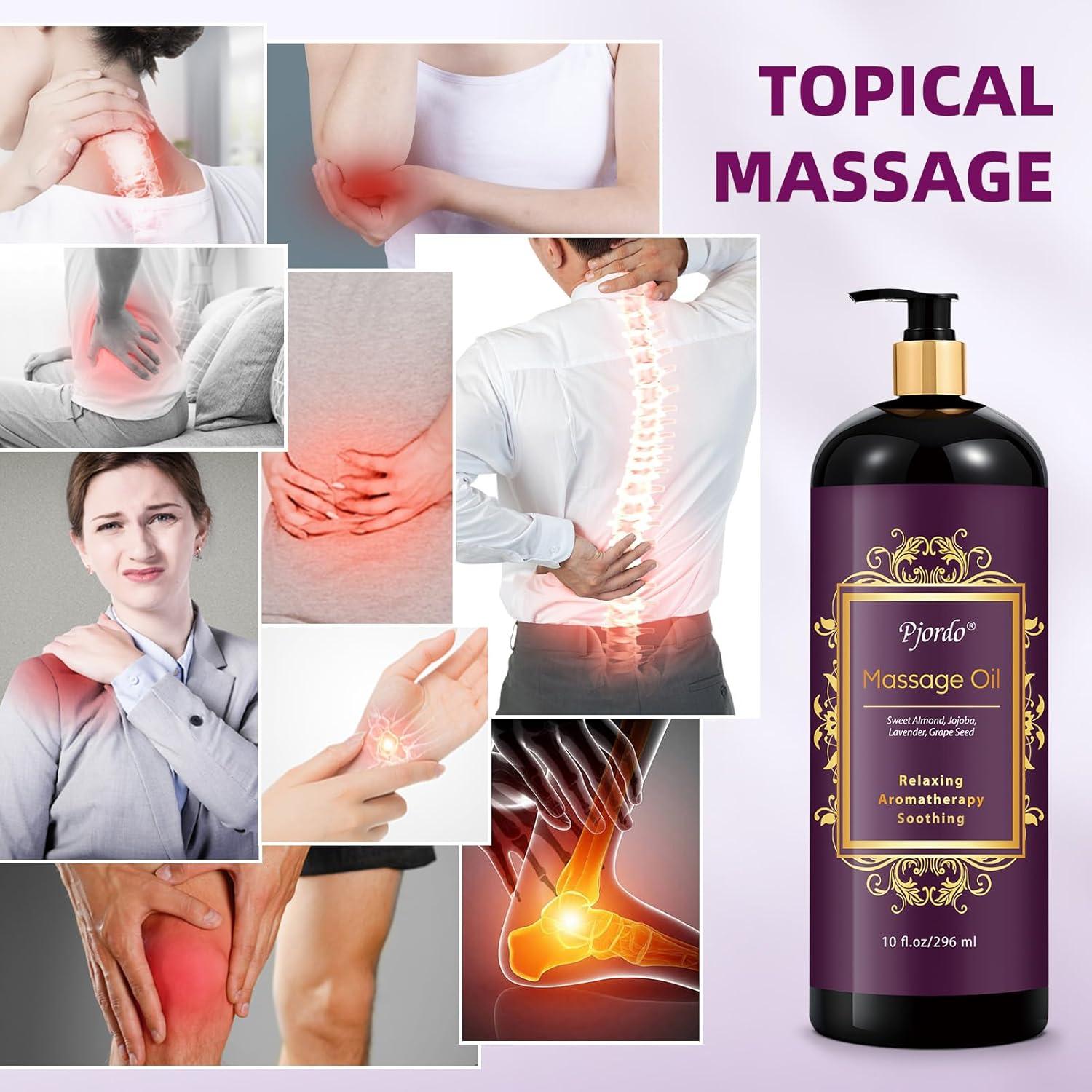 Aceite de Masaje de Lavanda Pjordo 300 ml - Relajante y Suave