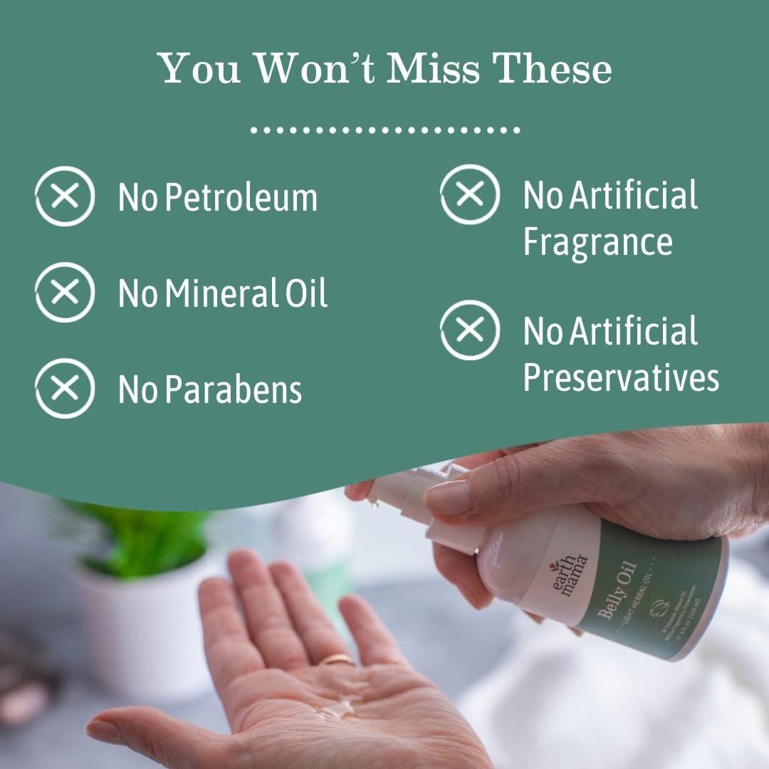 Aceite para Barriga Earth Mama 118 ml - Hidratante Orgánico