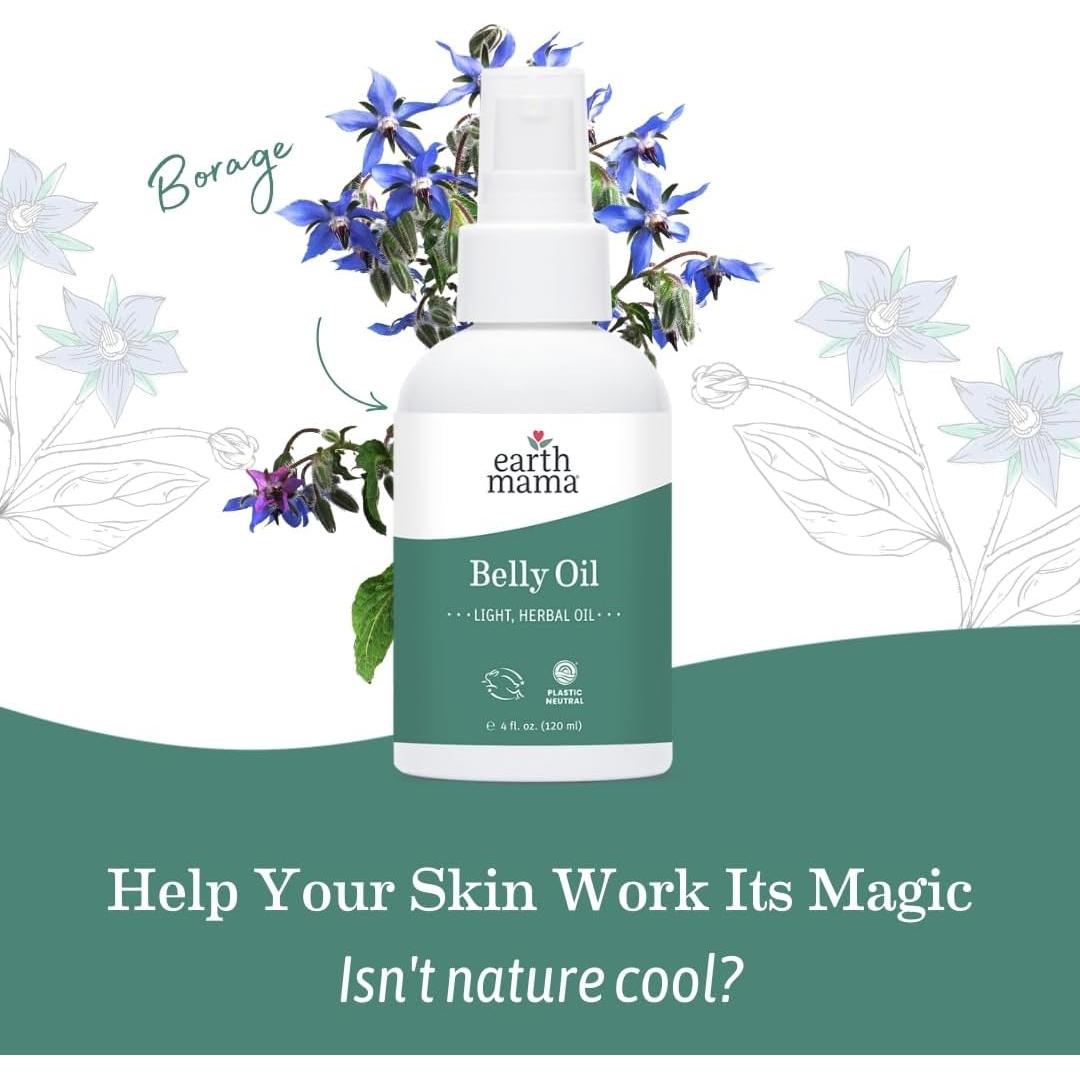 Aceite para Barriga Earth Mama 118 ml - Hidratante Orgánico