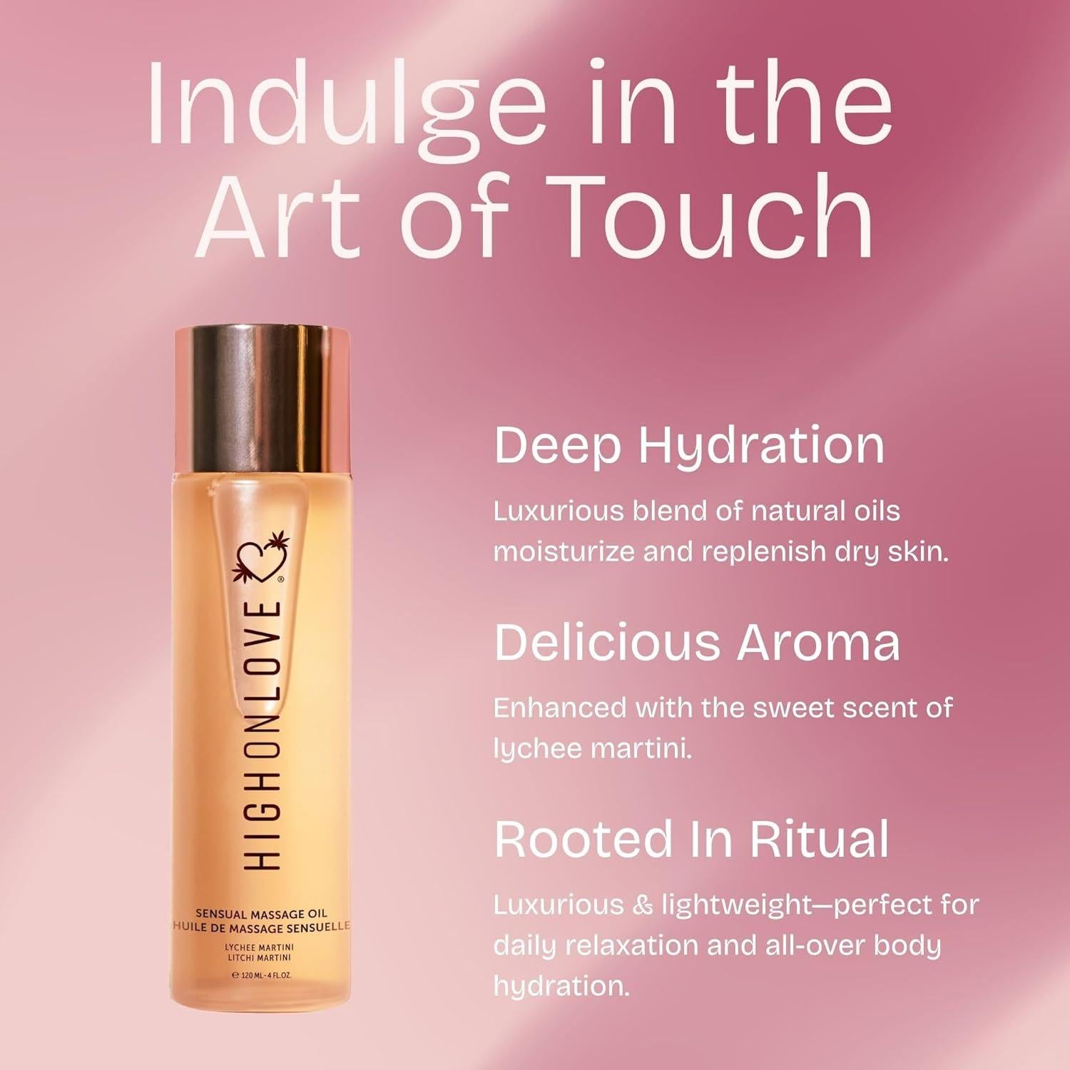 Aceite Corporal Natural HighOnLove 120ml - Martini de Lichi