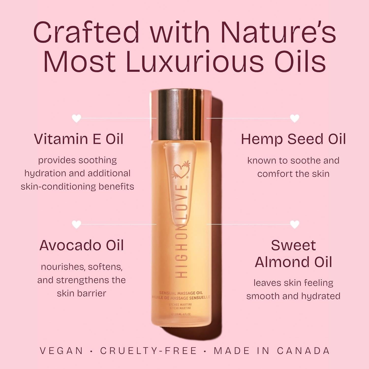 Aceite Corporal Natural HighOnLove 120ml - Martini de Lichi