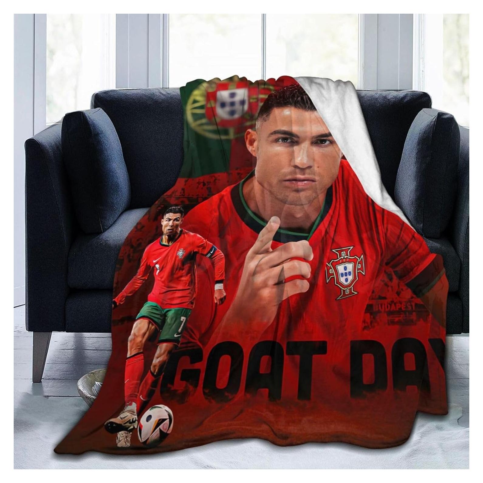 Manta de Fútbol Genérica 127x102cm Franela Antipilling Cálida