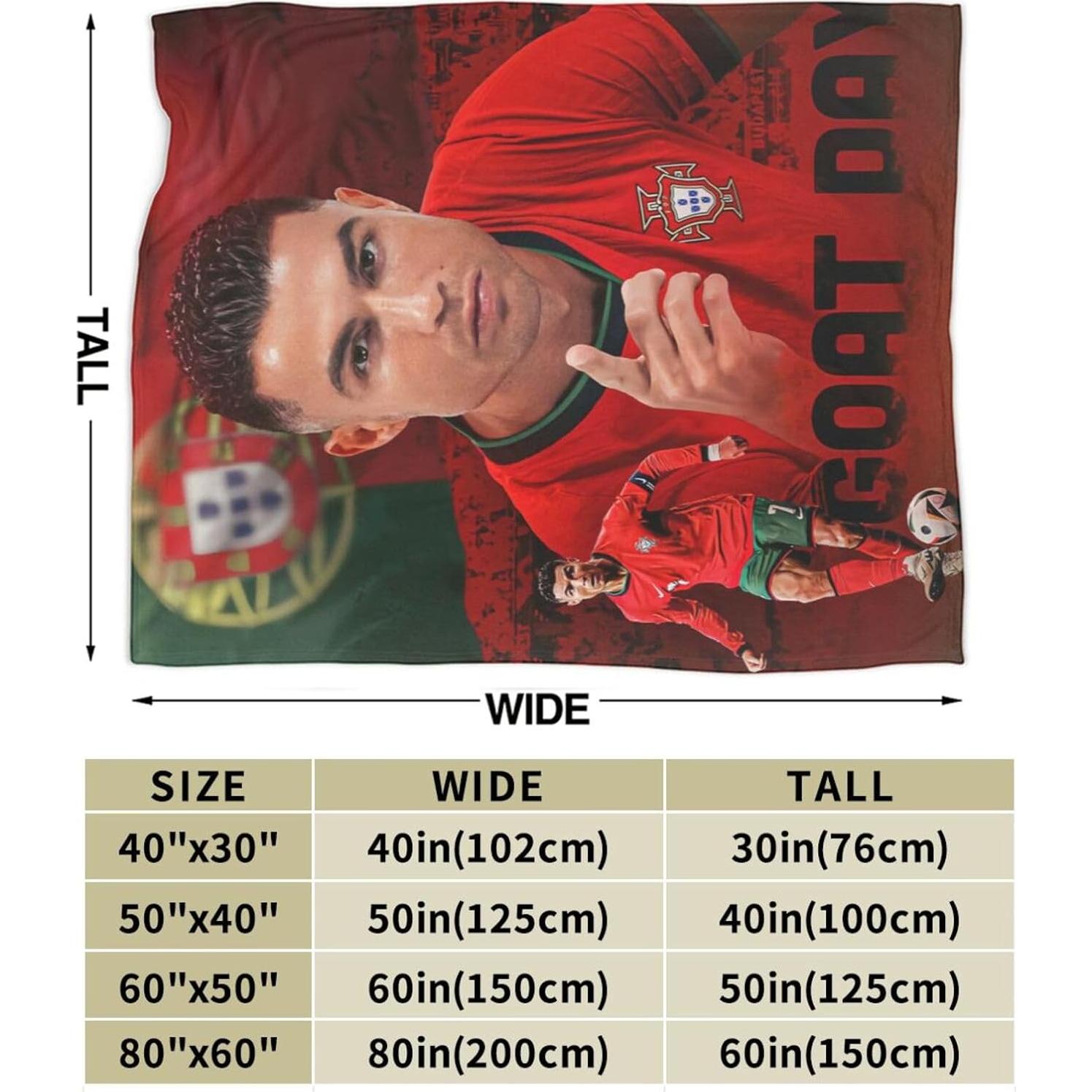 Manta de Fútbol Genérica 127x102cm Franela Antipilling Cálida