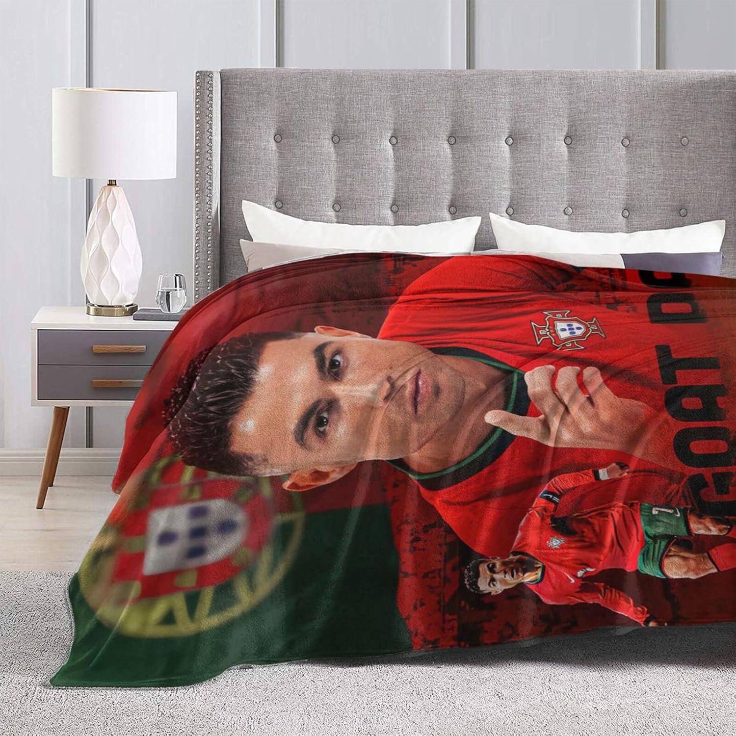 Manta de Fútbol Genérica 127x102cm Franela Antipilling Cálida