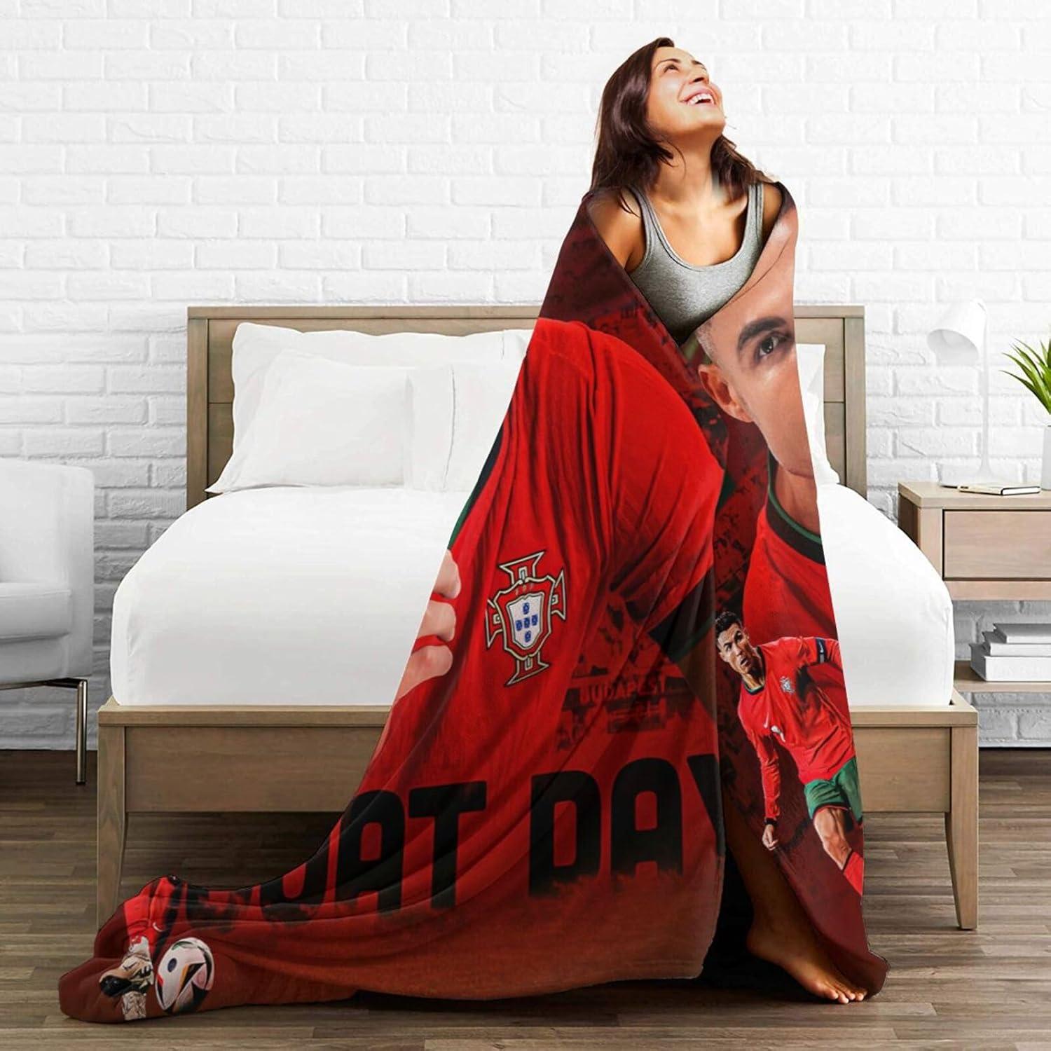 Manta de Fútbol Genérica 127x102cm Franela Antipilling Cálida