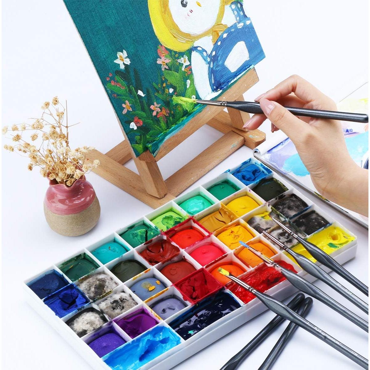 Juego de Pinceles de Detalle Fino Transon 8 Piezas Nylon