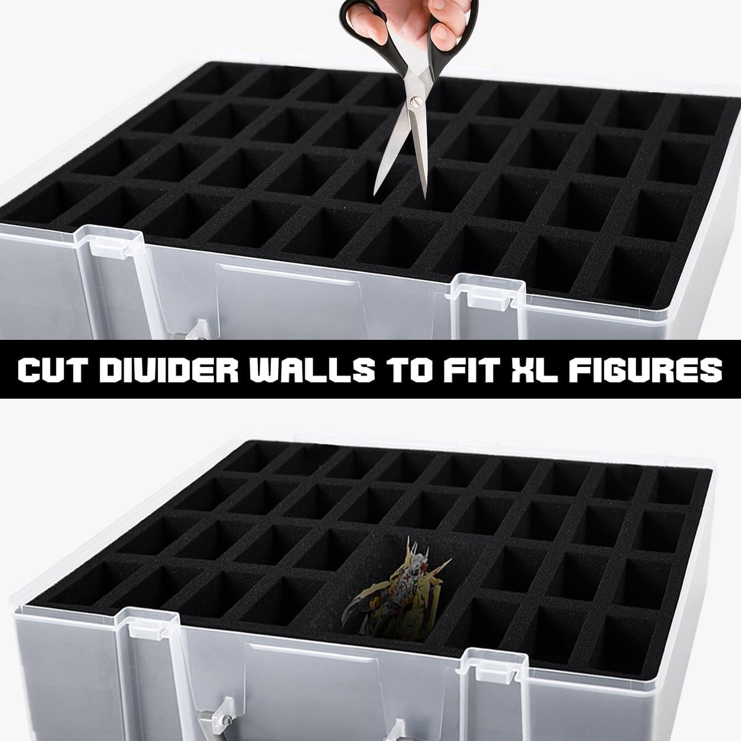 Caja de Almacenamiento Miniatura TONYLAIJIANTAO 2 Pcs 144 Compartimentos