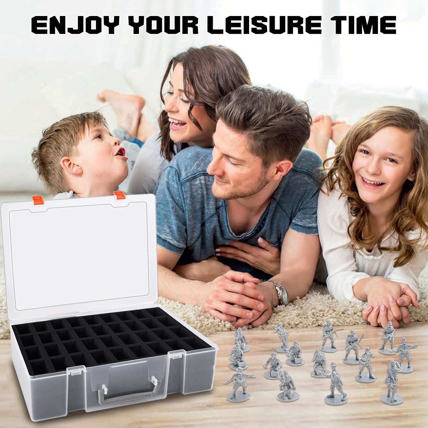 Caja de Almacenamiento Miniatura TONYLAIJIANTAO 2 Pcs 144 Compartimentos