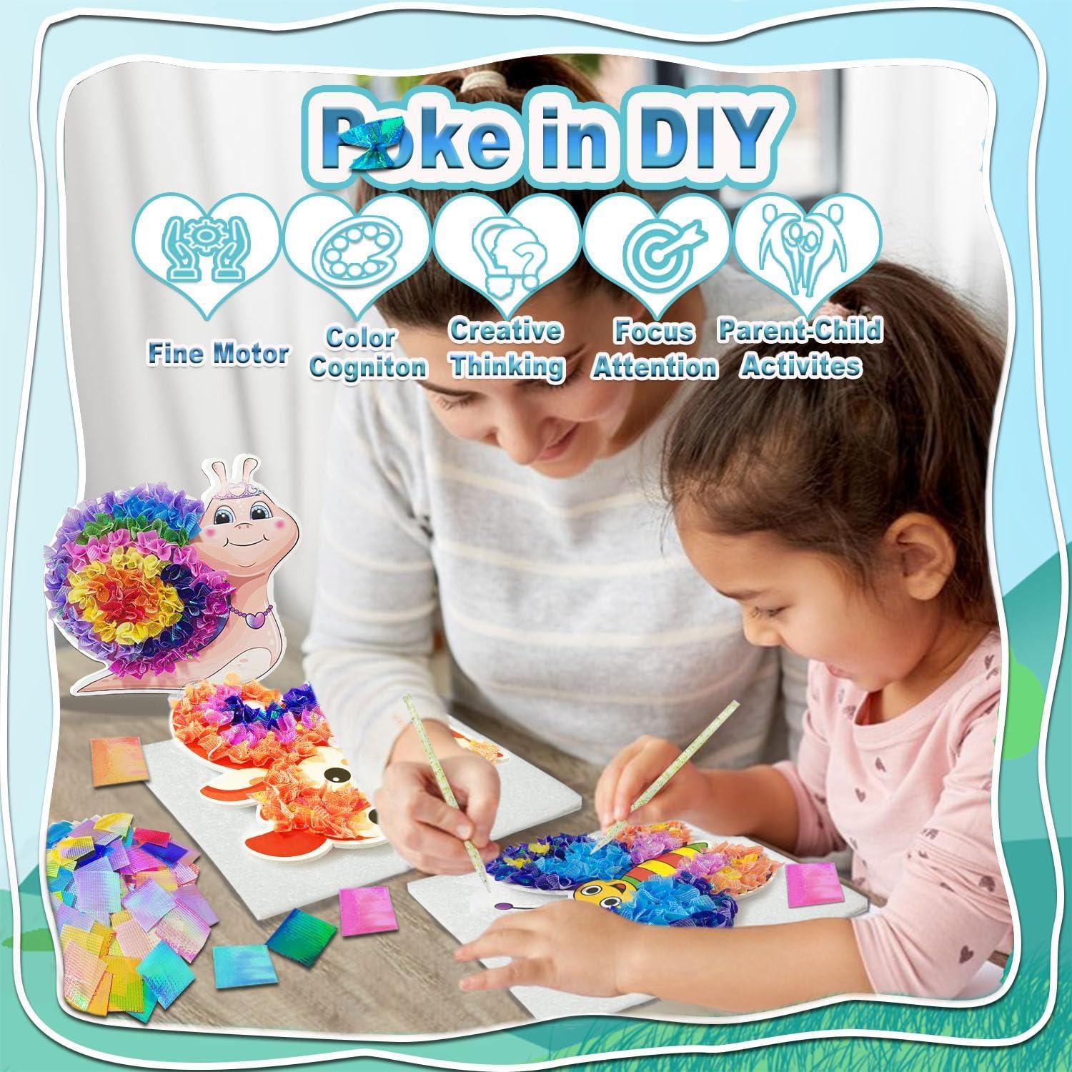 Kit de Manualidades JRD&BS WINL Poke A Dot Animales 4-9 Años