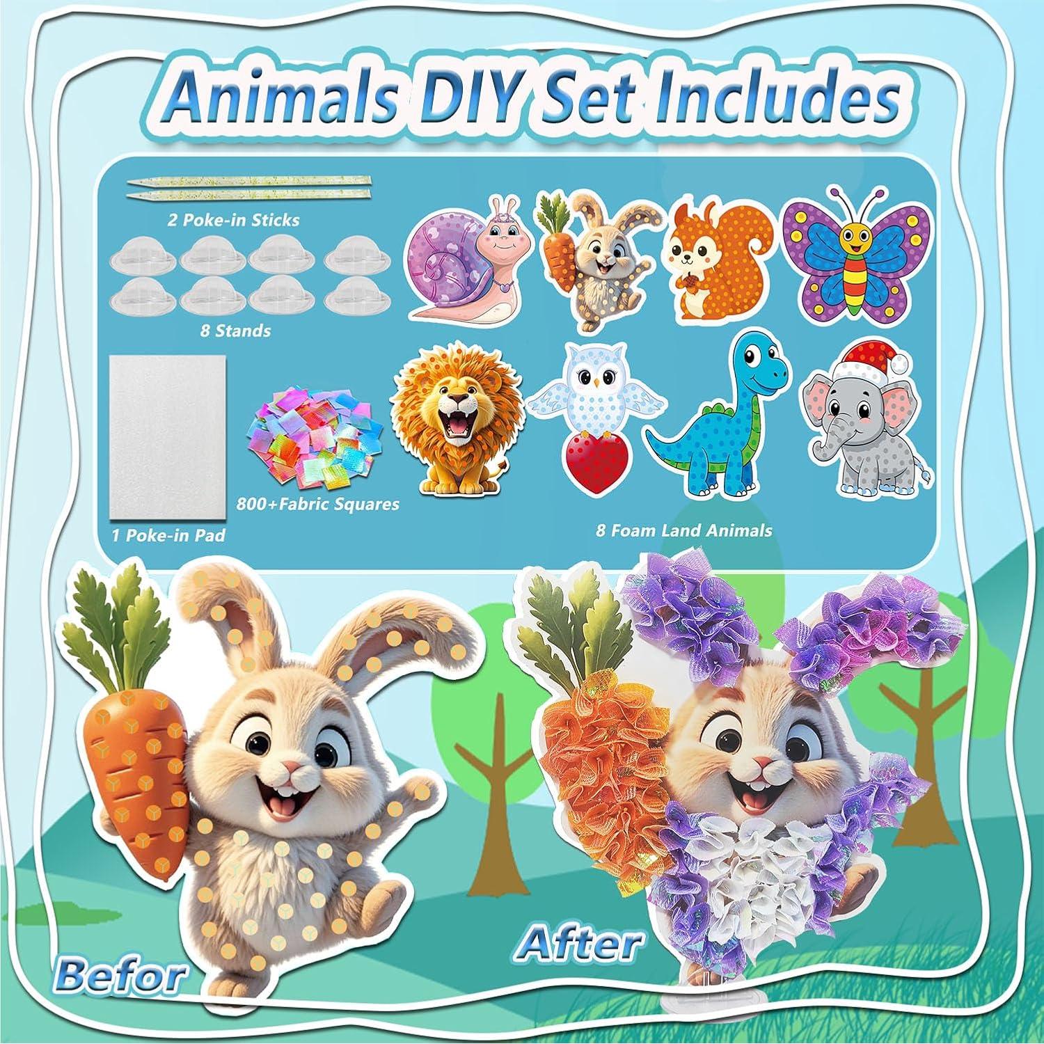 Kit de Manualidades JRD&BS WINL Poke A Dot Animales 4-9 Años