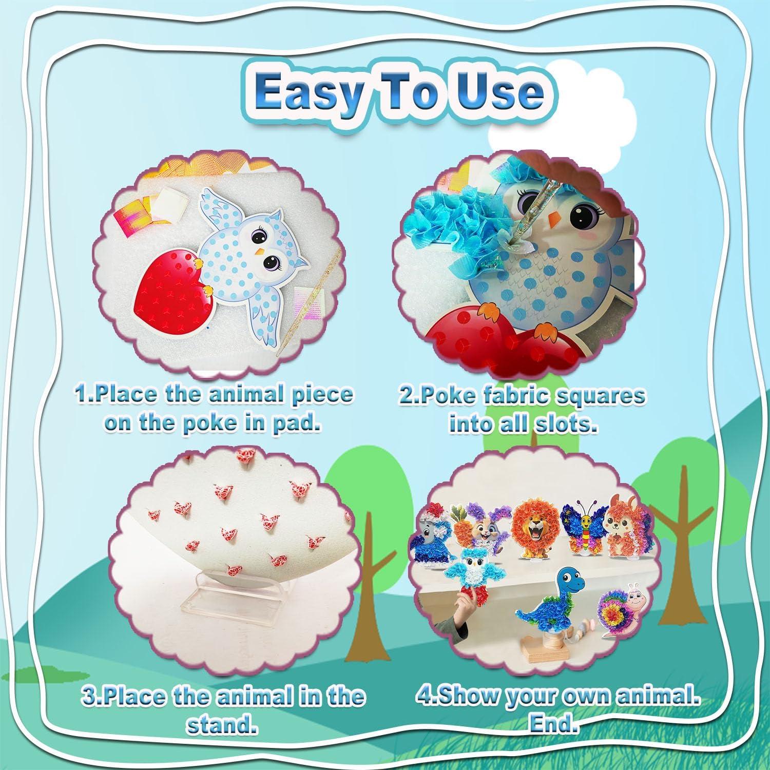 Kit de Manualidades JRD&BS WINL Poke A Dot Animales 4-9 Años