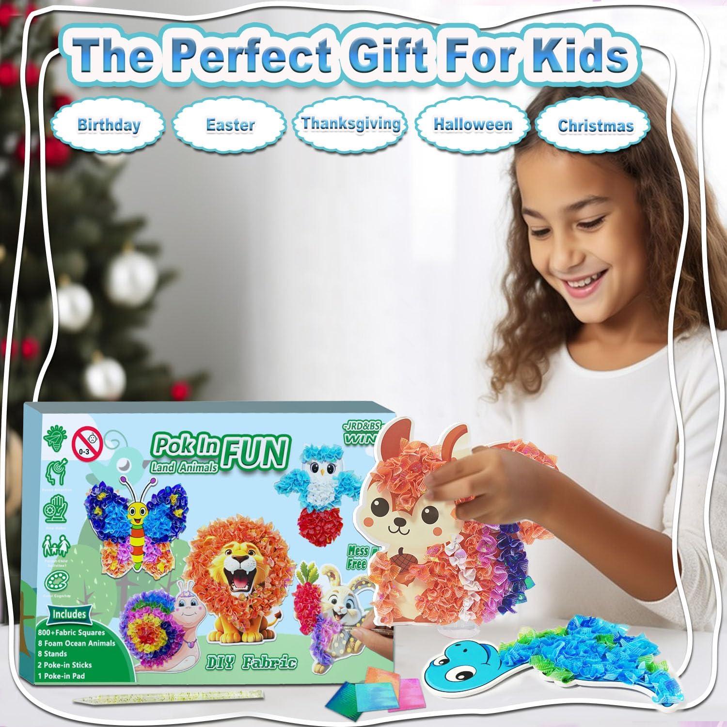 Kit de Manualidades JRD&BS WINL Poke A Dot Animales 4-9 Años