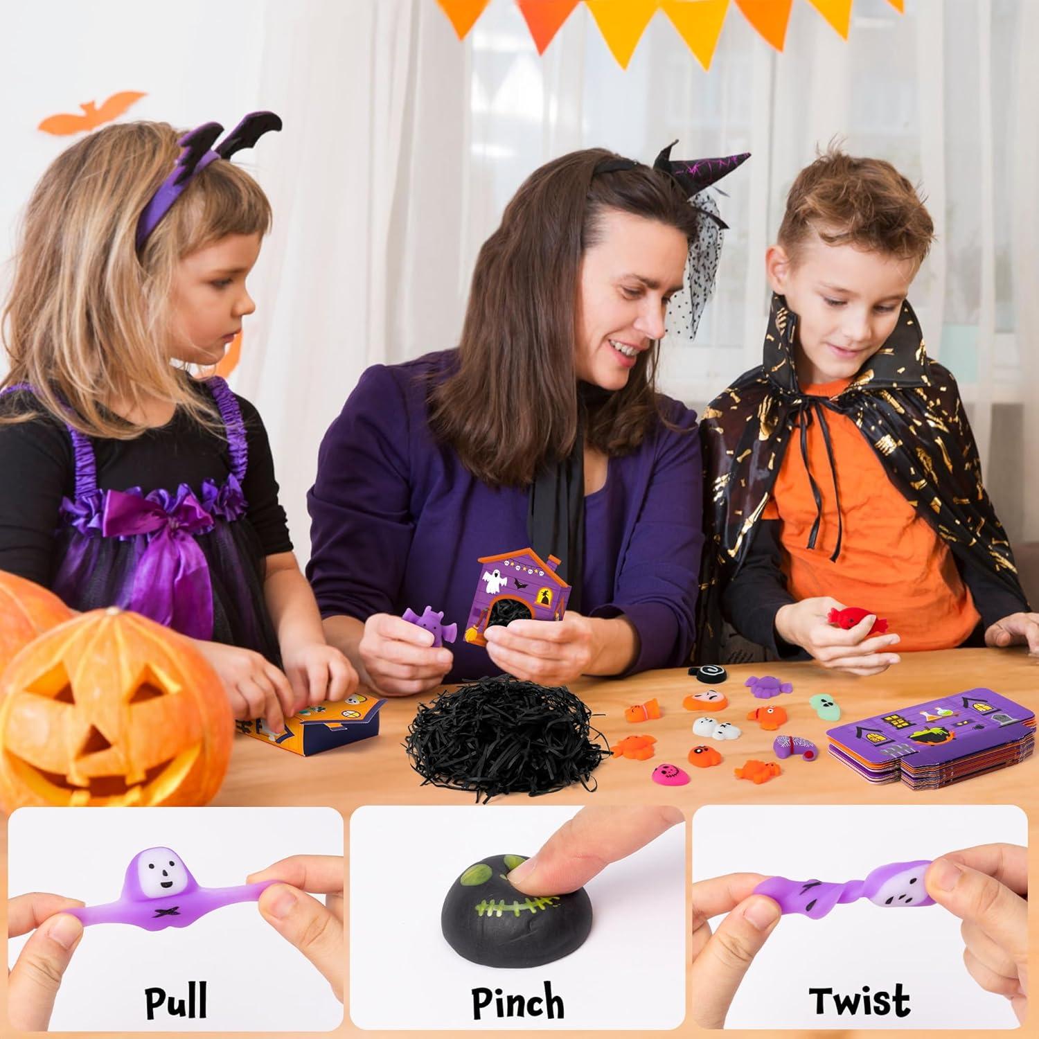 Paquete de 24 Juguetes Squishy Halloween CY2SIDE con Caja