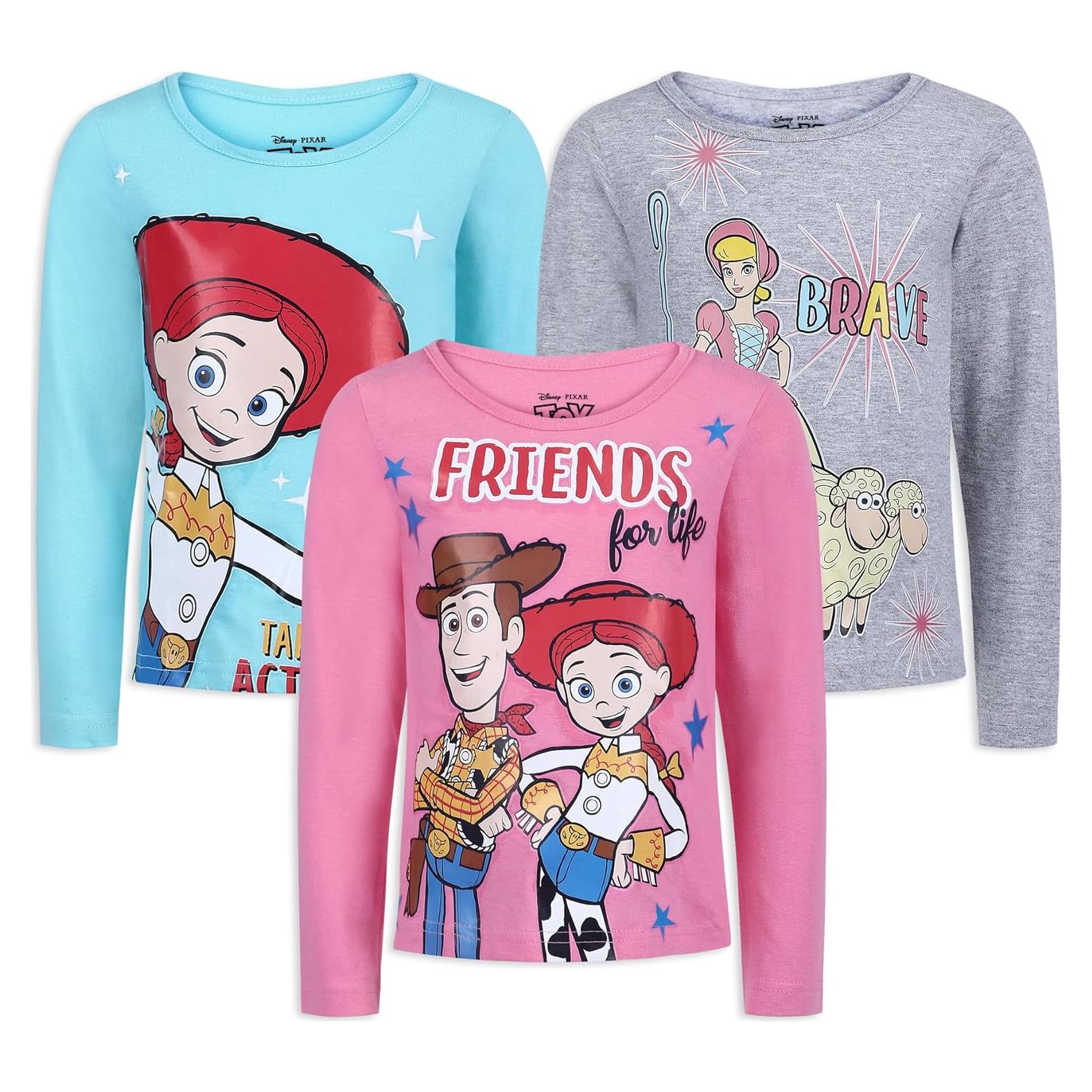 Camisetas de Manga Larga Disney Toy Story para Niñas - Paquete de 3