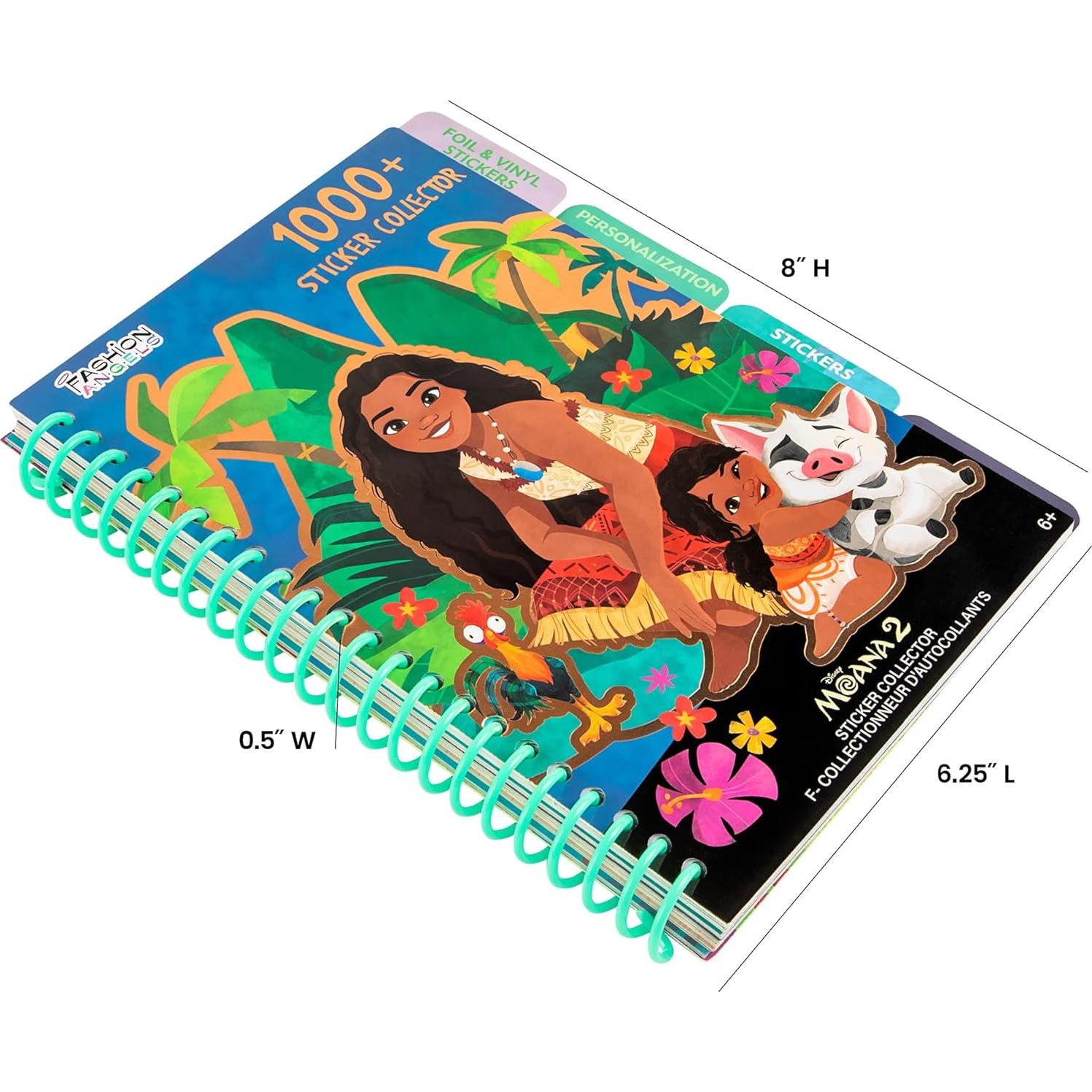 Libro de Stickers Disney Moana Fashion Angels - 1000 Stickers