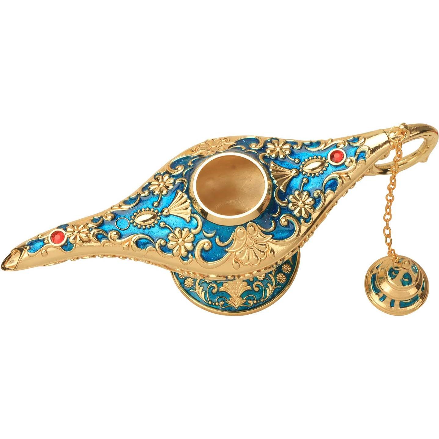 Lámpara Mágica Aladino LAUYOO Azul Decorativa 20.7x11.3cm