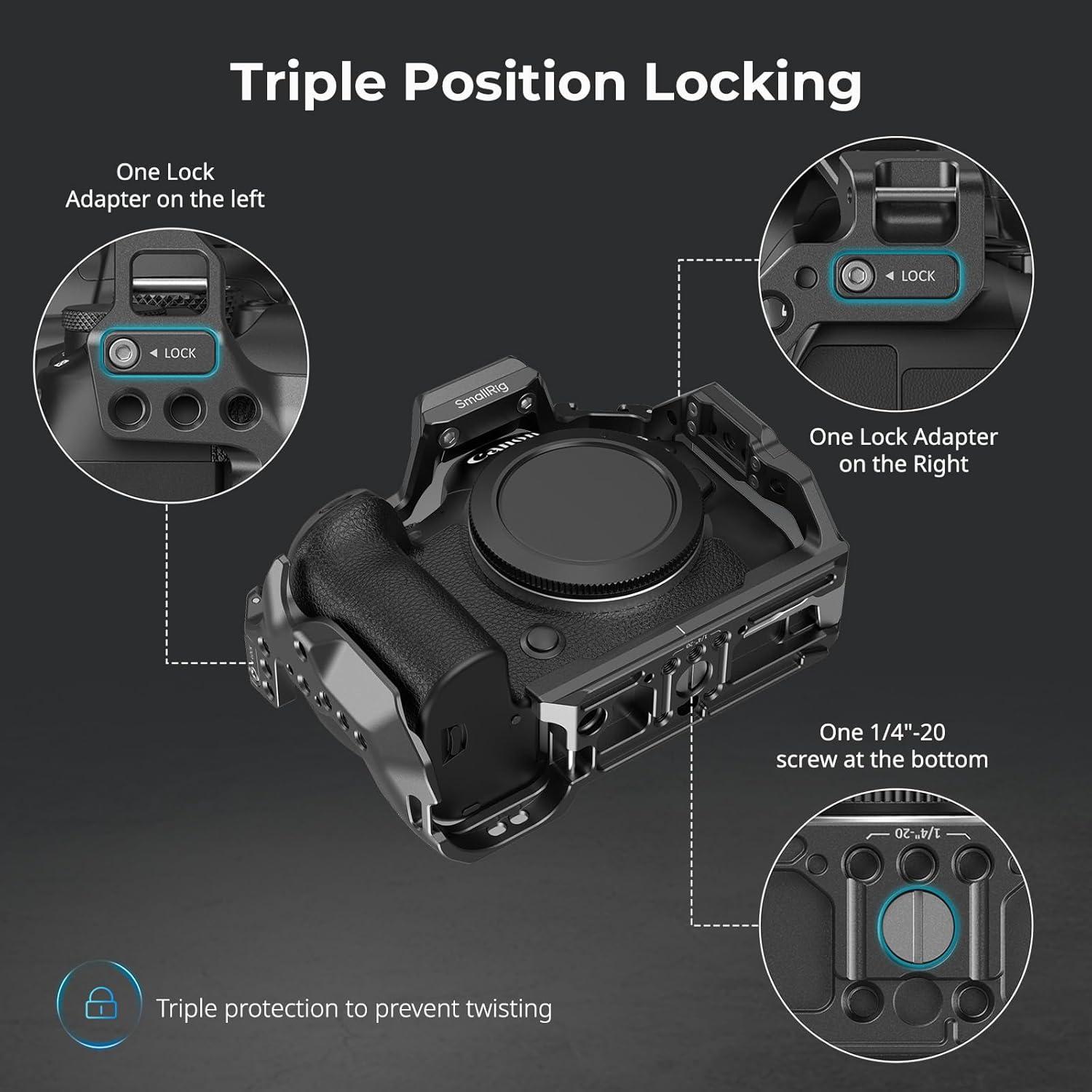 Jaula SmallRig R6 Mark II para Canon con rieles NATO