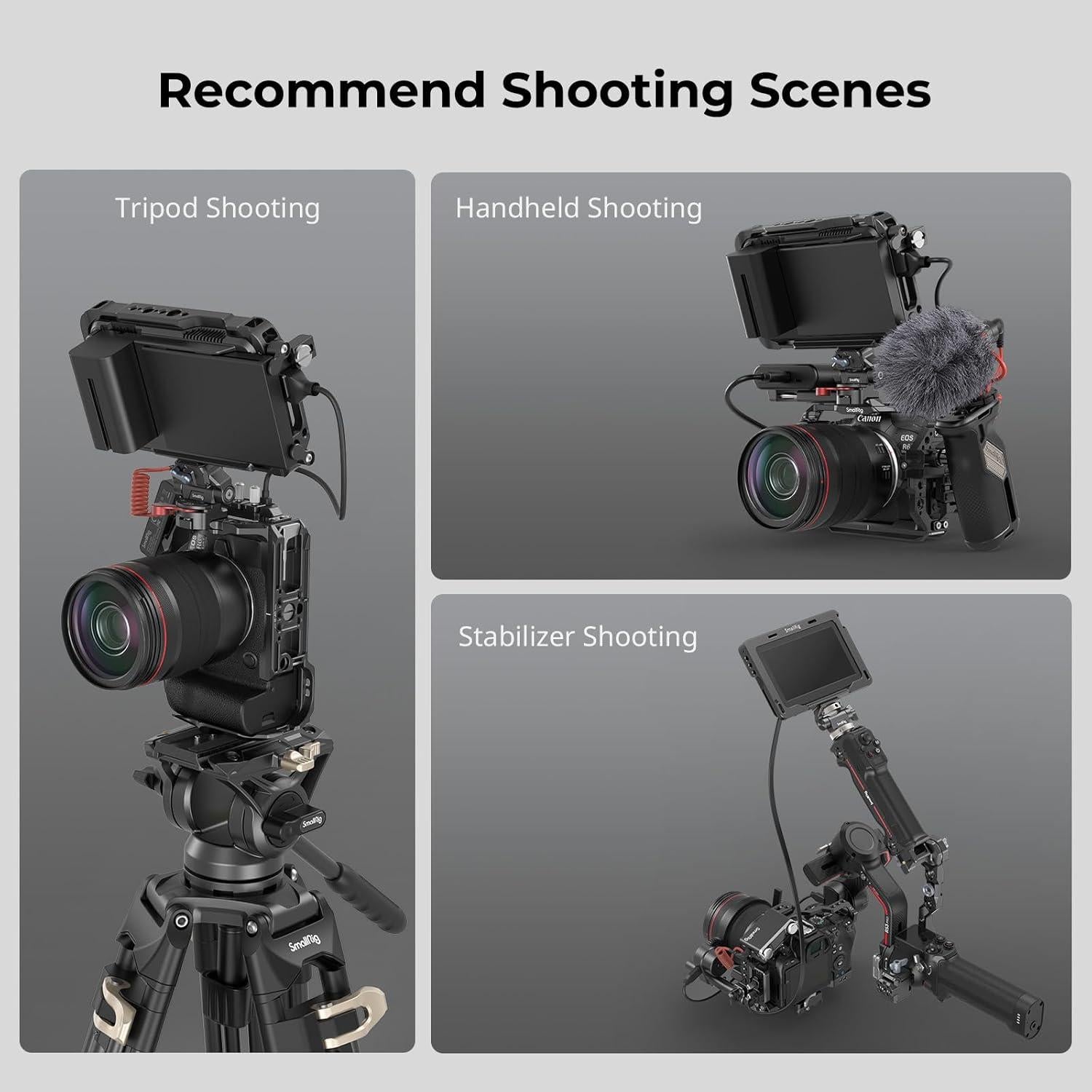 Jaula SmallRig R6 Mark II para Canon con rieles NATO