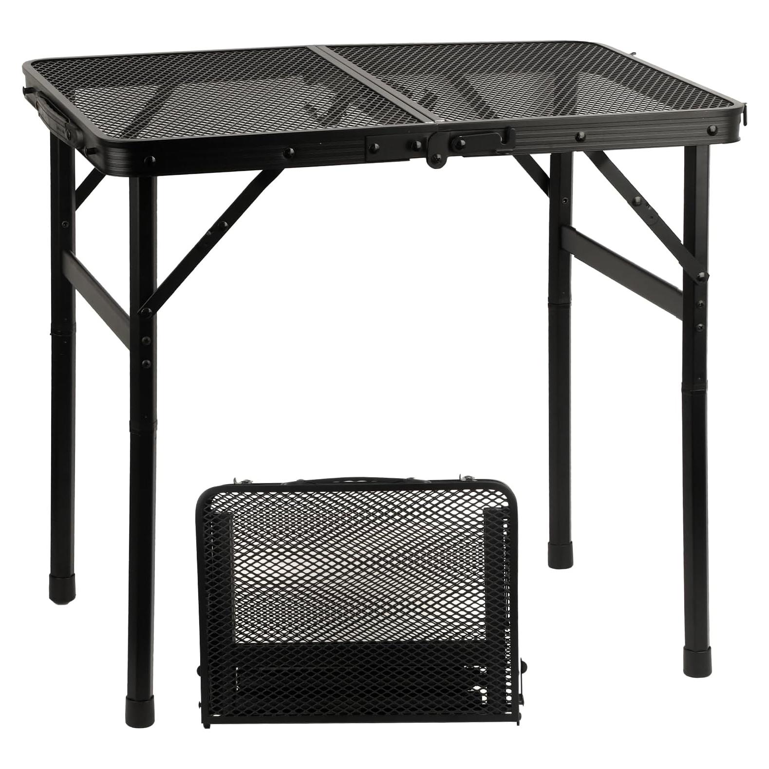 COSYAWN Mesa Plegable Aluminio 60x40 cm Altura Ajustable