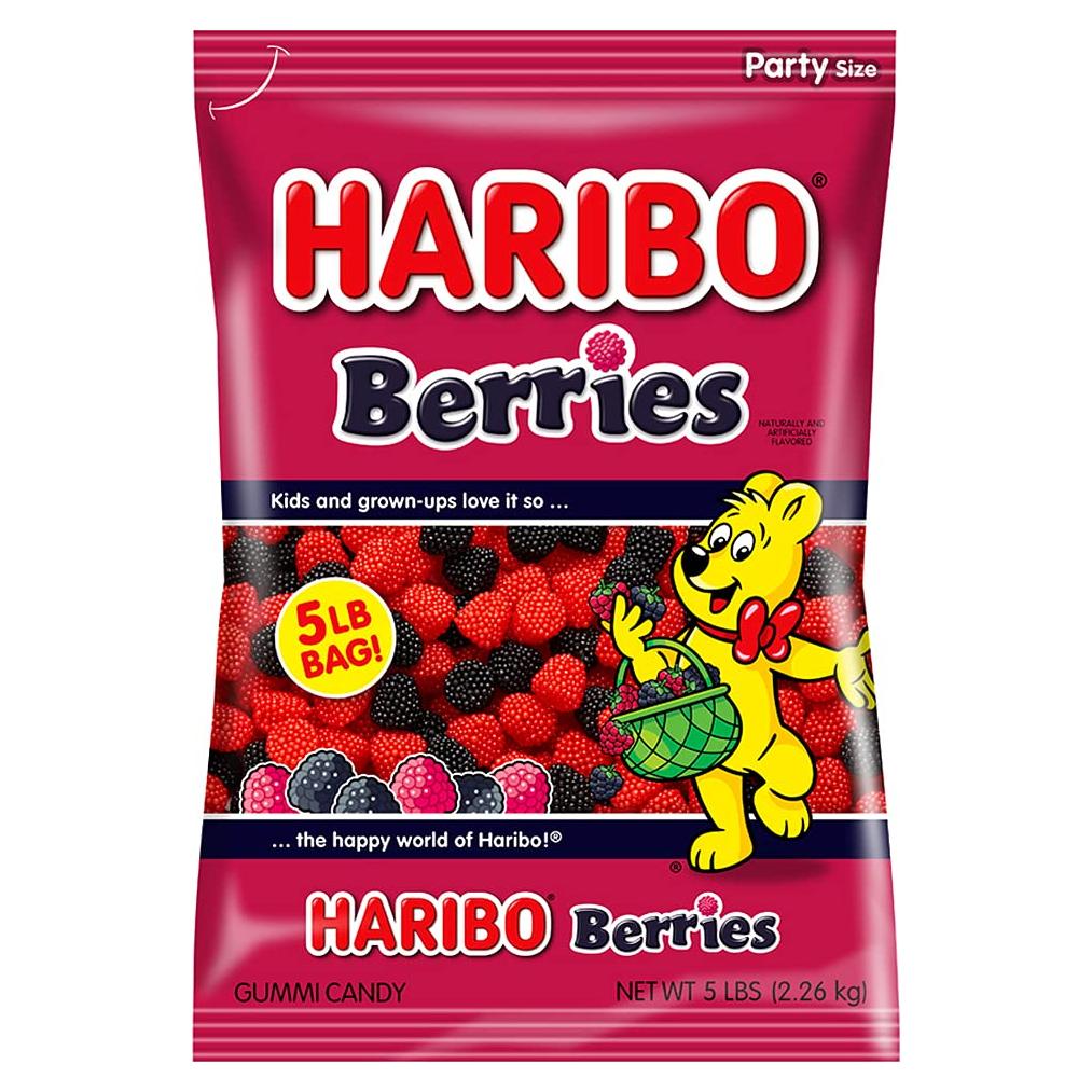 Caramelo Gummy HARIBO Berries 2.27 kg Bolsa