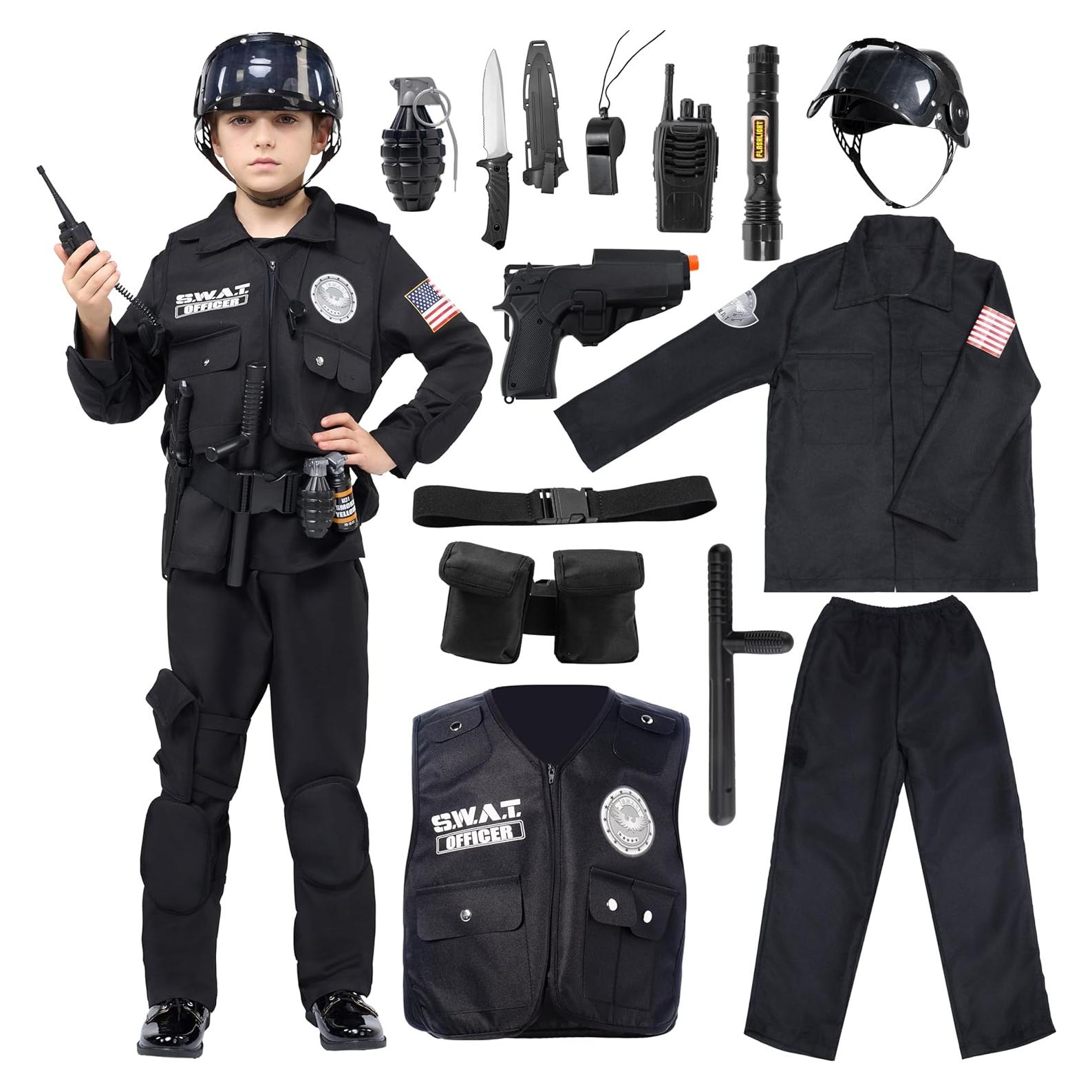 Disfraz Oficial SWAT Spooktacular para Niños 5-7 años