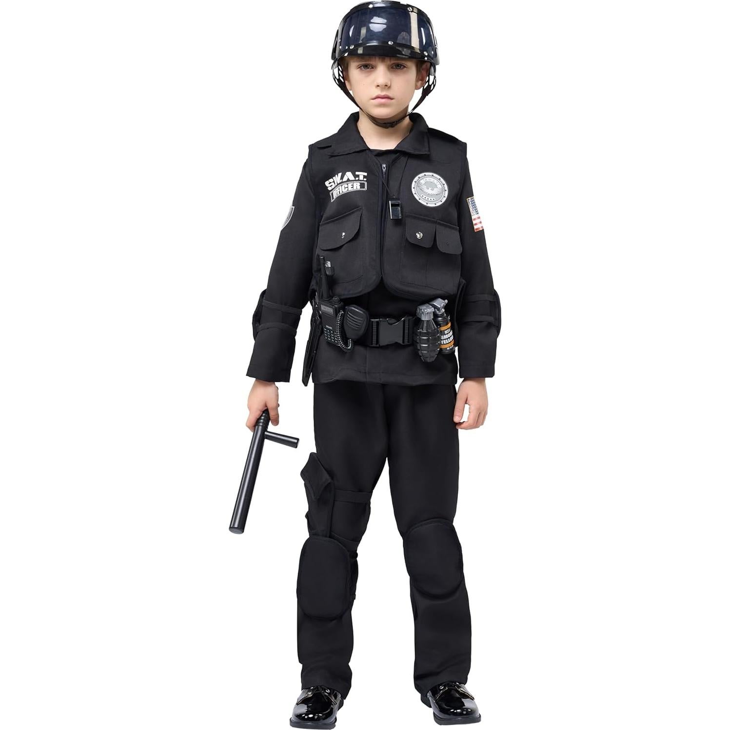 Disfraz Oficial SWAT Spooktacular para Niños 5-7 años