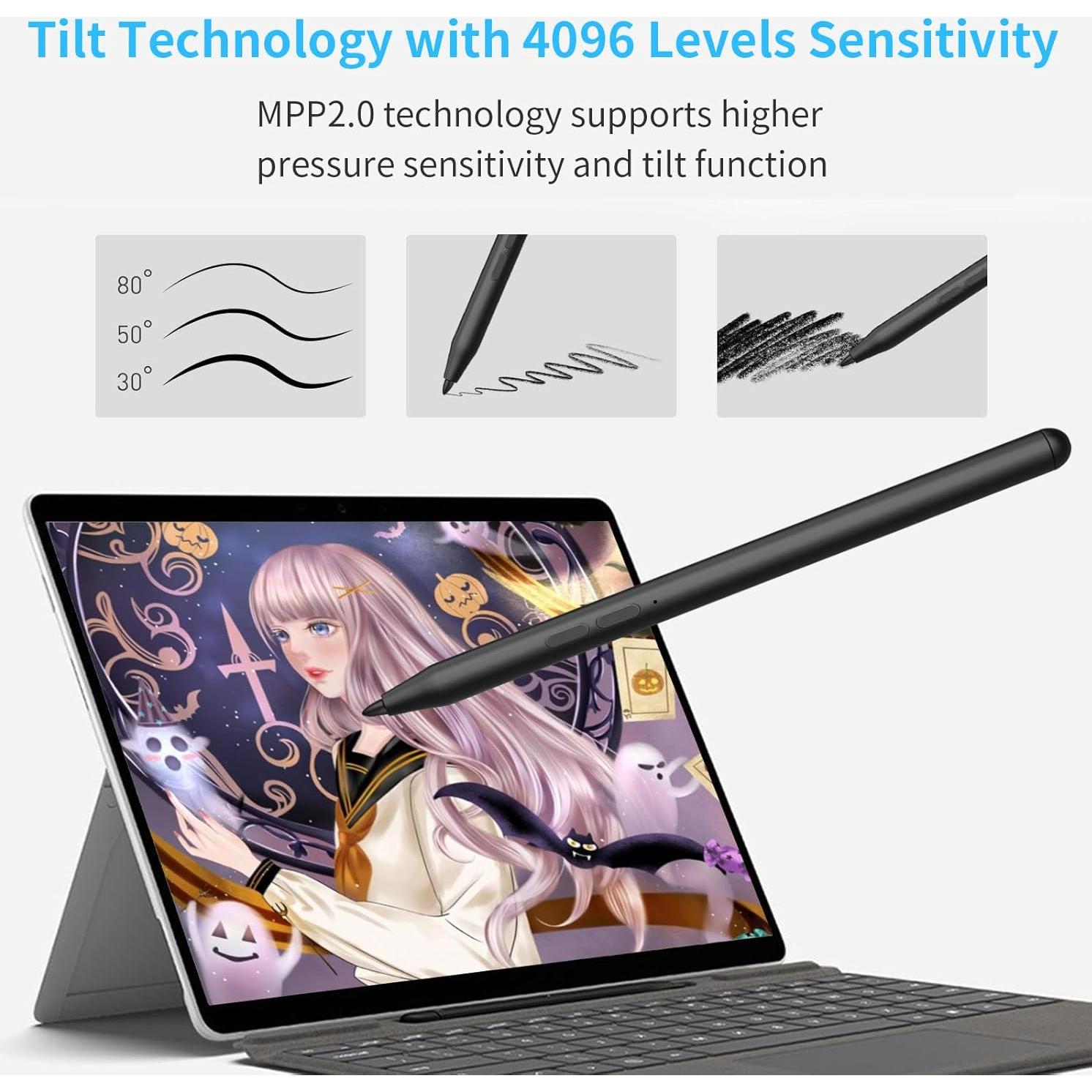 Bolígrafo Electrónico iafer para Surface Pro - 4096 Sensibilidad