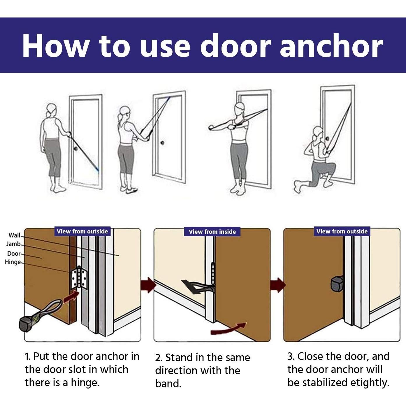 Kit de Bandas de Resistencia EILISON 13 Piezas con Mangos Antideslizantes