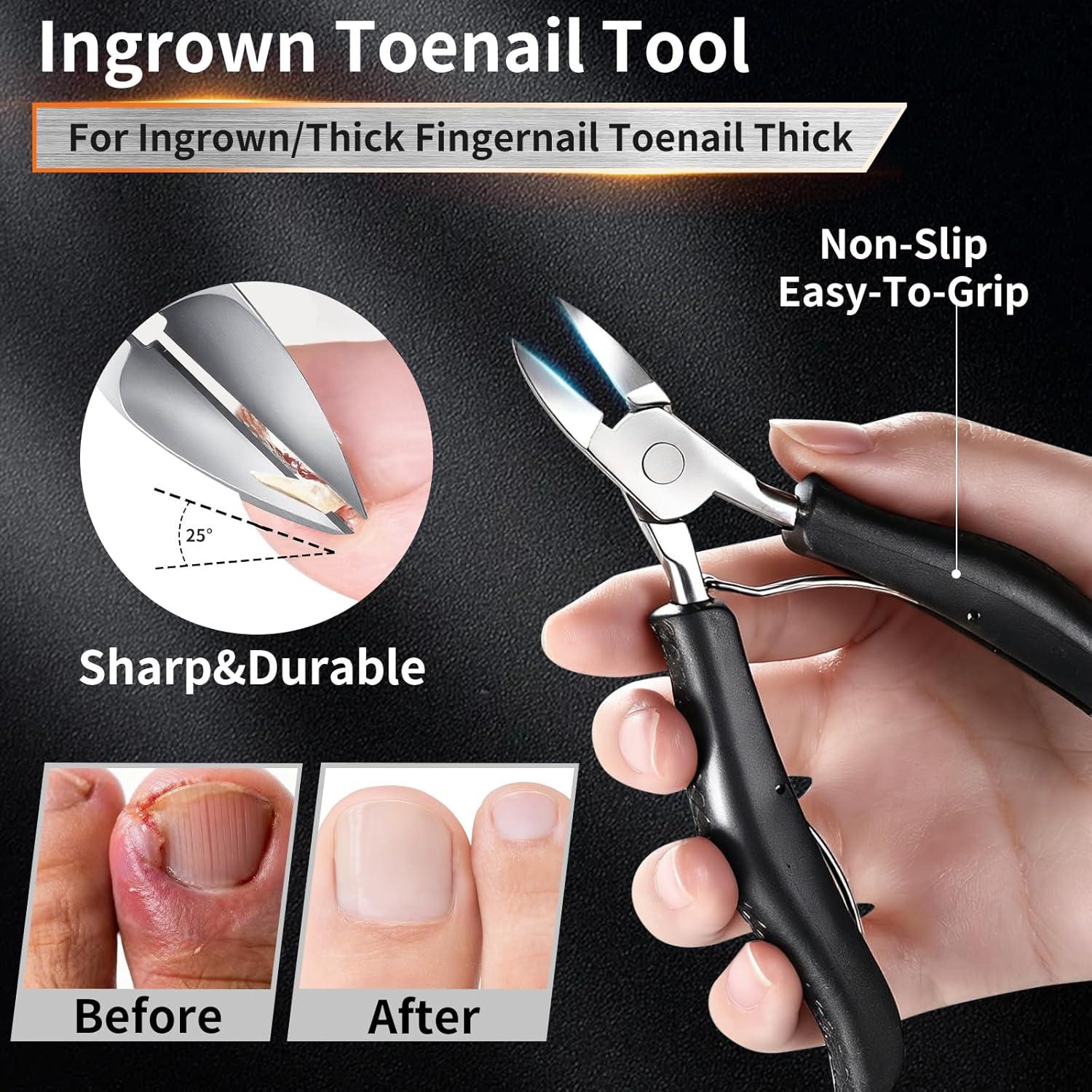 Juego de Pedicura Profesional Fvbber 8 Piezas Uñas Gruesas