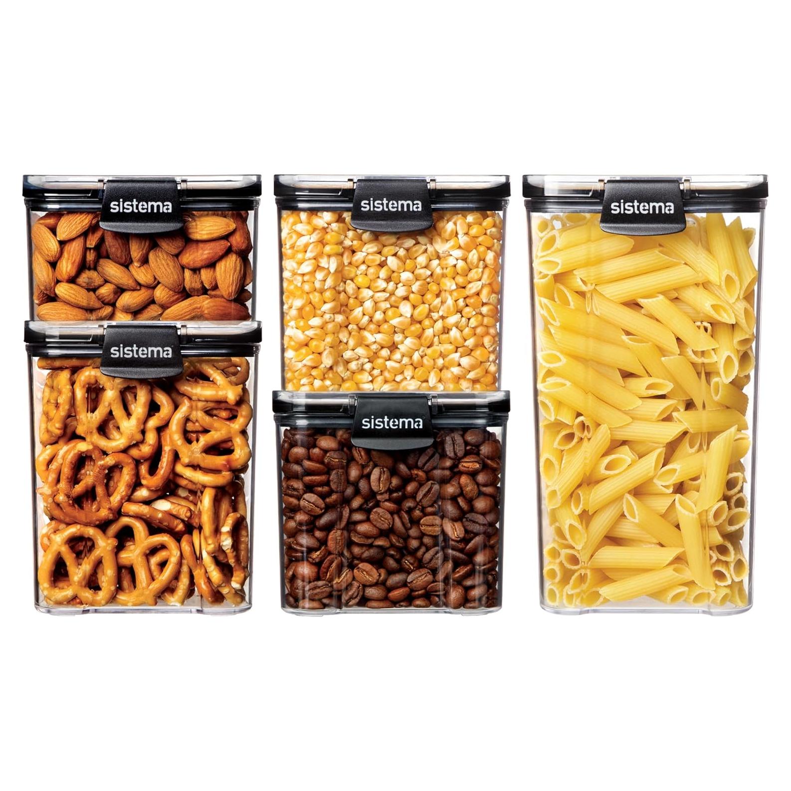 Contenedores de Almacenamiento de Alimentos Sistema Ultra 5 Pzas