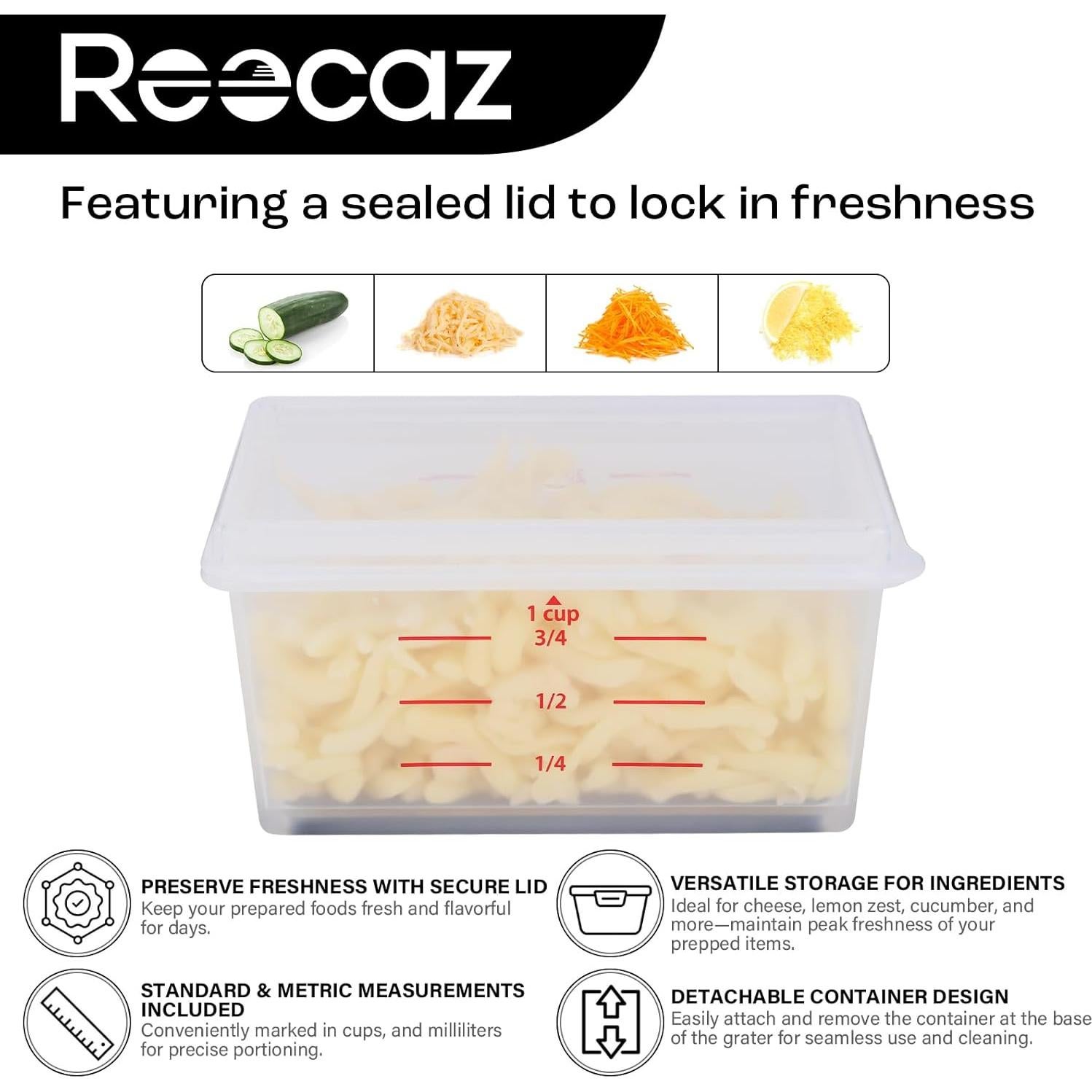 Rallador de Queso Profesional Reecaz MG-A Acero Inoxidable