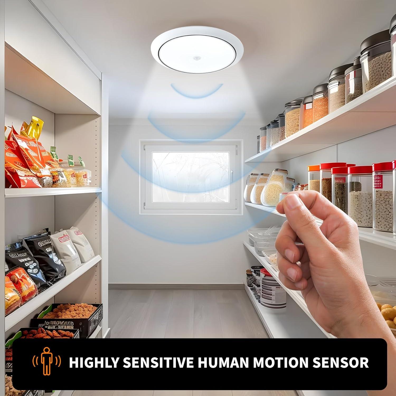 Luz de Techo LED HENTAG 12W con Sensor de Movimiento