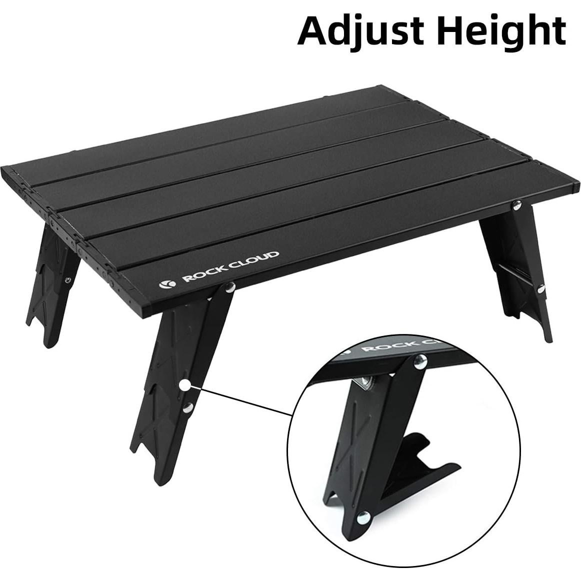 Mesa de Playa Plegable ROCK CLOUD Portátil Ajustable 0.68 kg