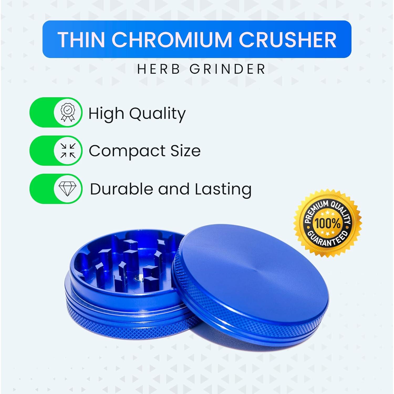 Triturador de Hierbas Manual THETIS KITCHEN 5.08 cm Azul