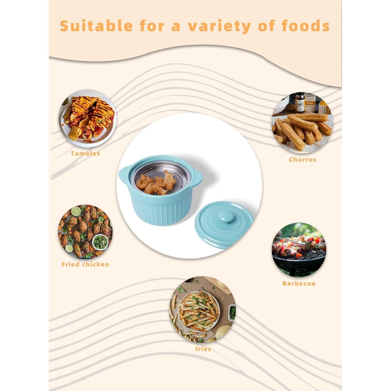 Contenedor de Grasa de Tocino Cerámica GDCZ 567 g con Colador